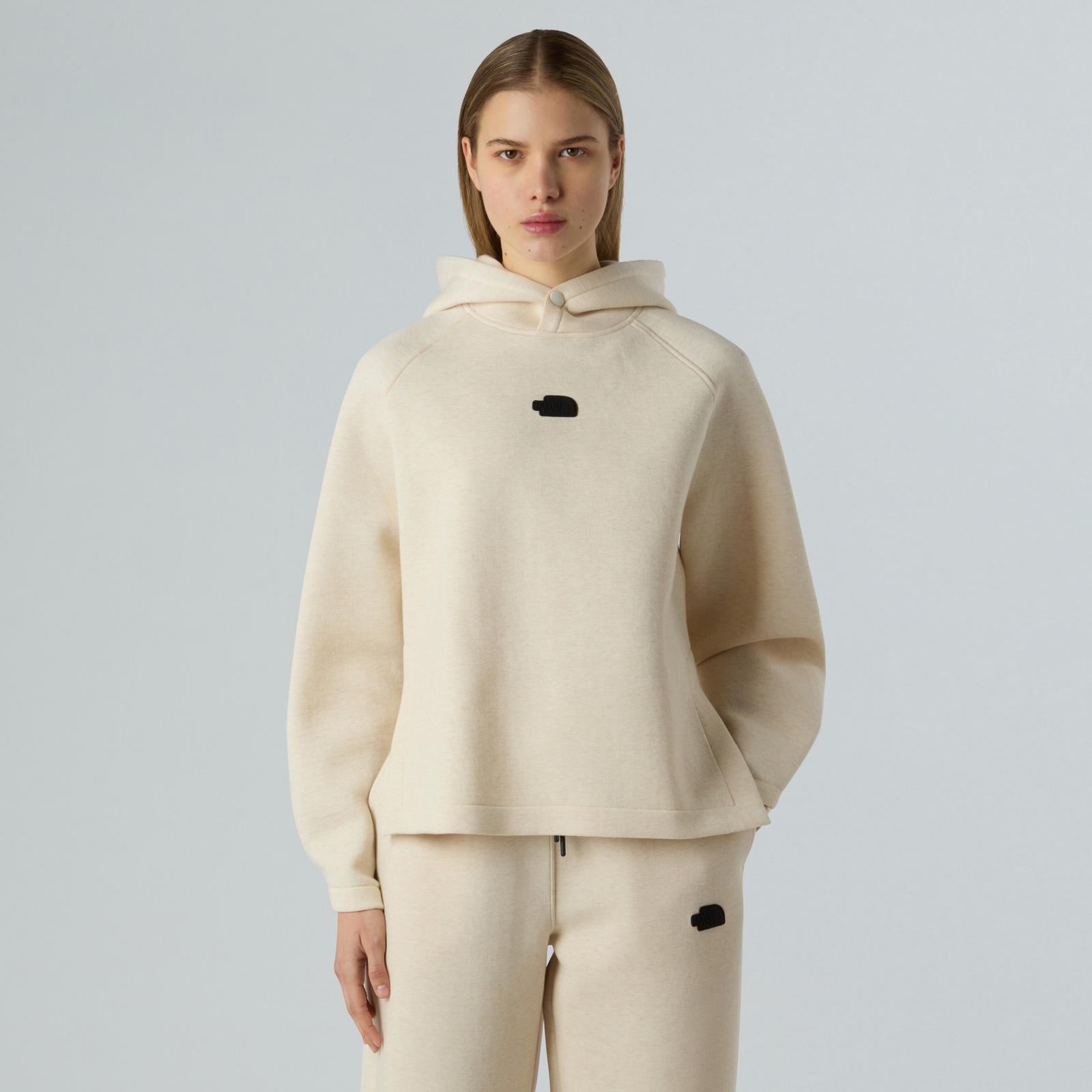 Bluza z kapturem damska The North Face RELAXED beżowa NF0A89C0QMO