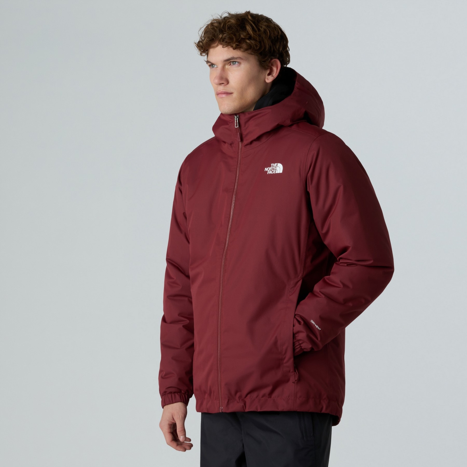 Kurtka wodoodporna mska The North Face QUEST INSULATED bordowa NF00C30225Q