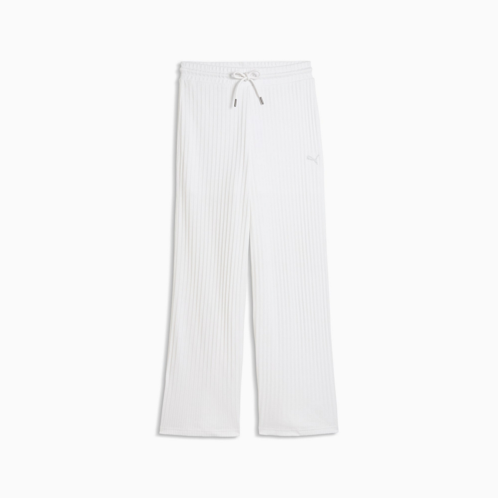 Spodnie dresowe damskie Puma HER COMFORT HW WIDE LEG bia�e 69328402