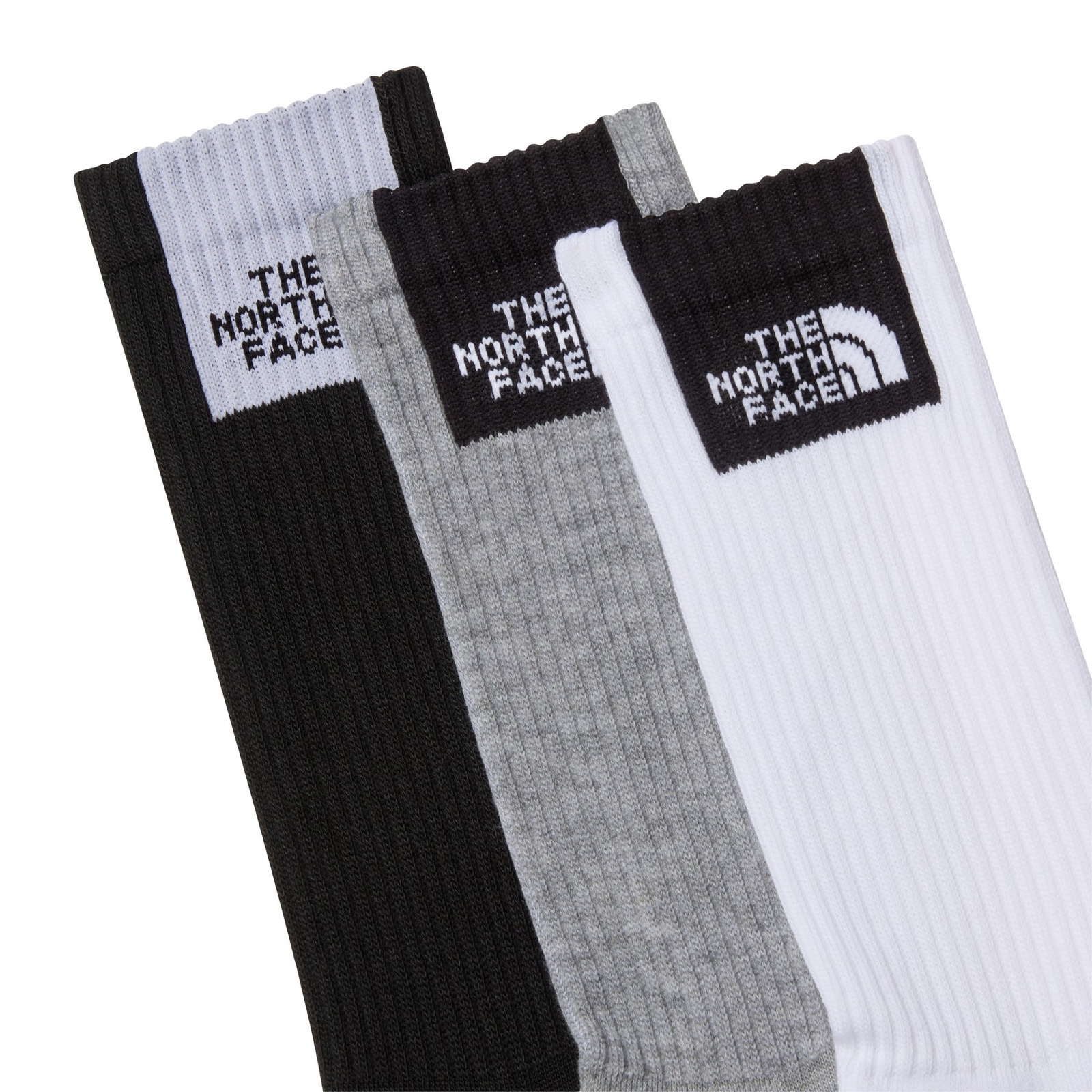 Skarpety unisex The North Face MULTI SPORT FINE BOX CUSH CREW 3-PACK wielokolorowe NF0A8EGJFVO