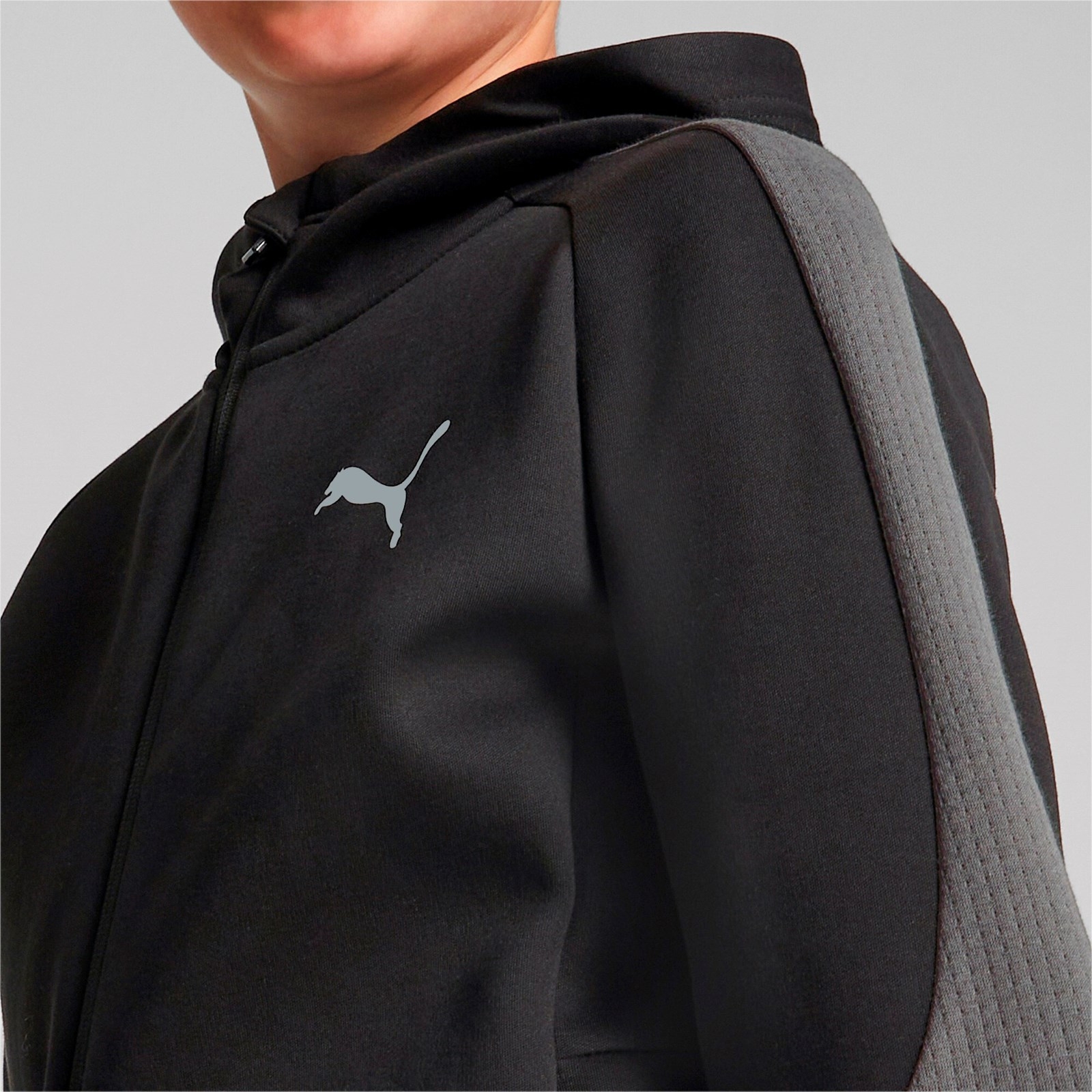 Bluza z kapturem chopica Puma EVOSTRIPE FZ czarna 67006801