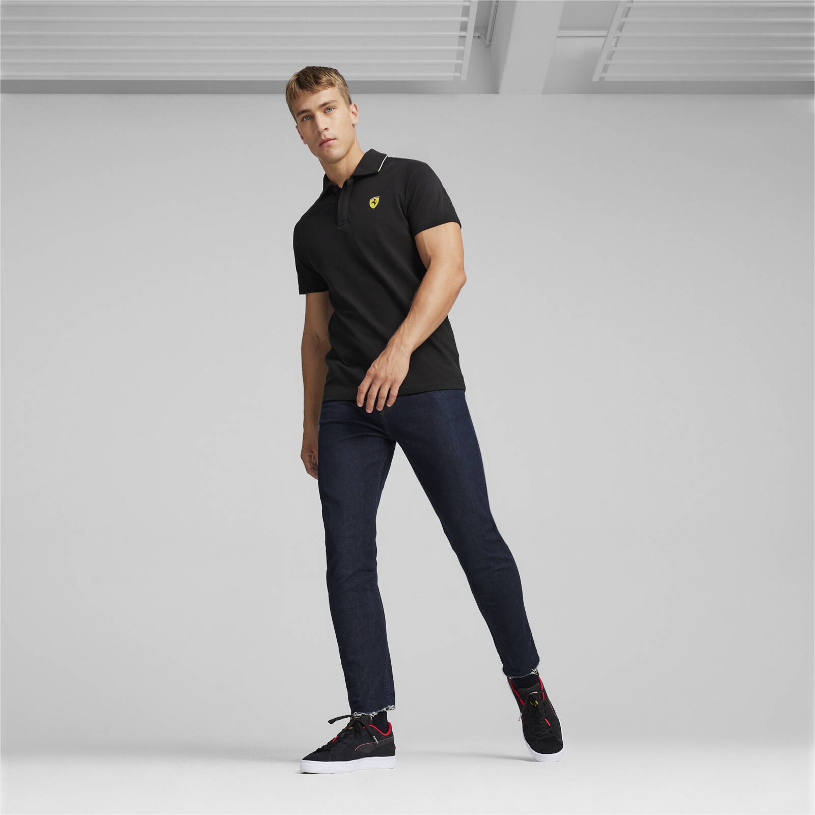 Koszulka polo mska Puma FERRARI RACE czarna 62380101