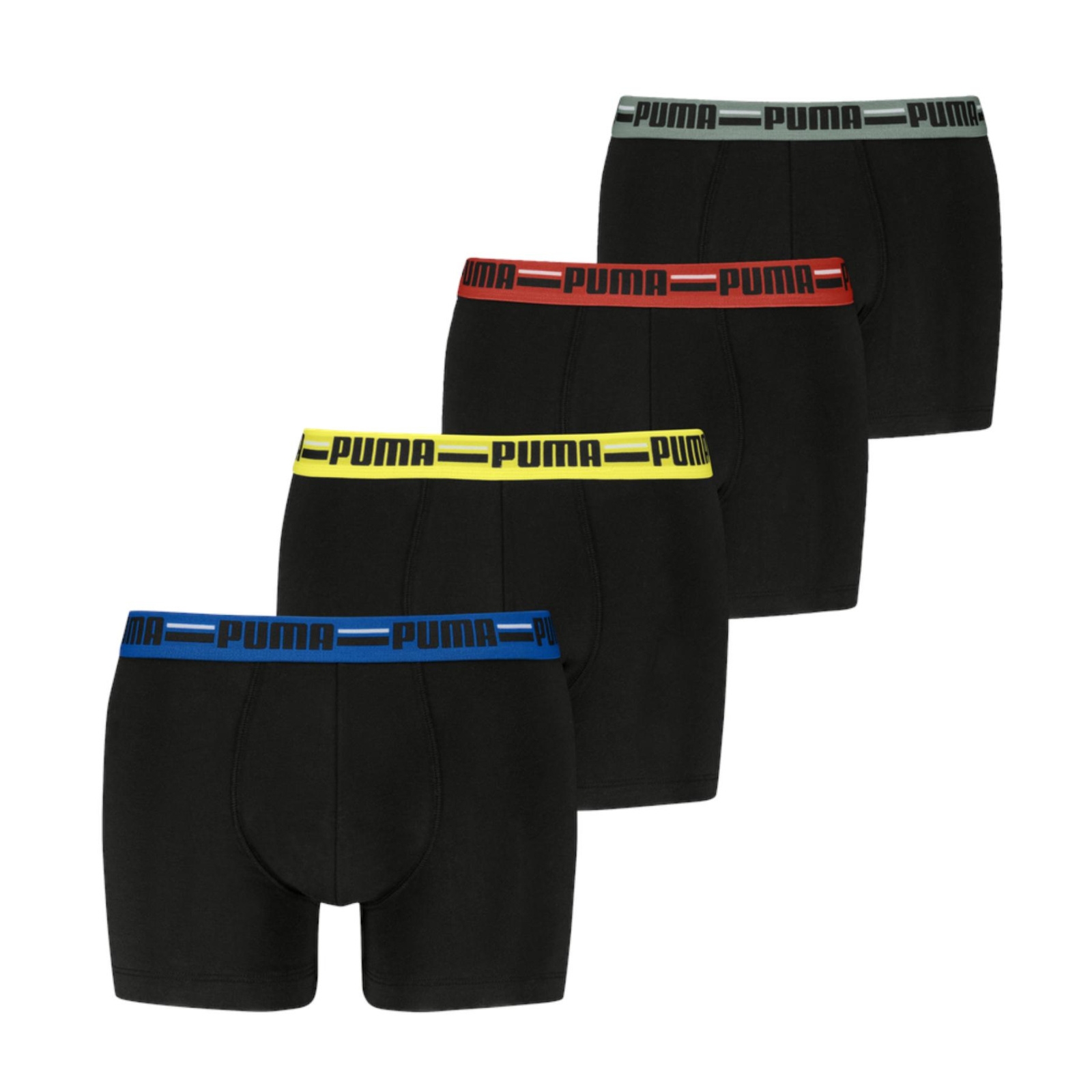 Bokserki m�skie Puma BASIC BRAND ELASTIC 4-PACK czarne 93819710