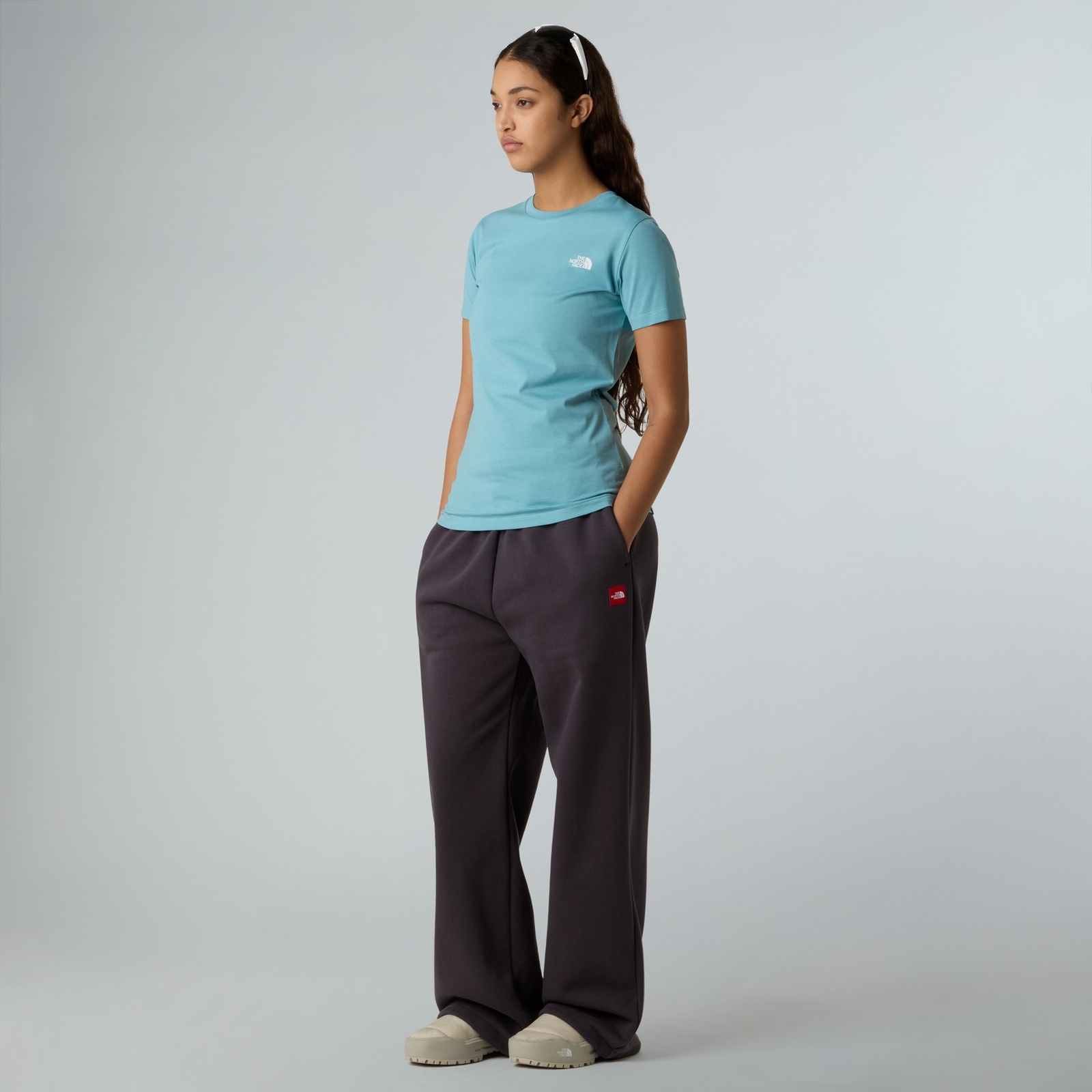 Koszulka damska The North Face SIMPLE DOME niebieska NF0A87NHBTR