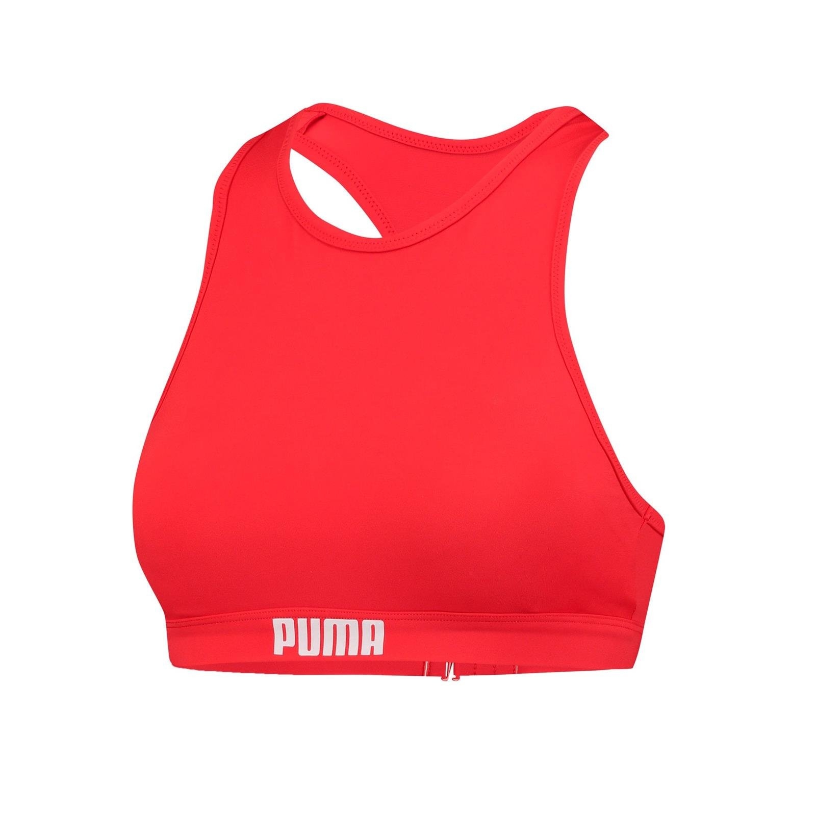 Strj kpielowy damski Puma SWIM czerwone 90769201