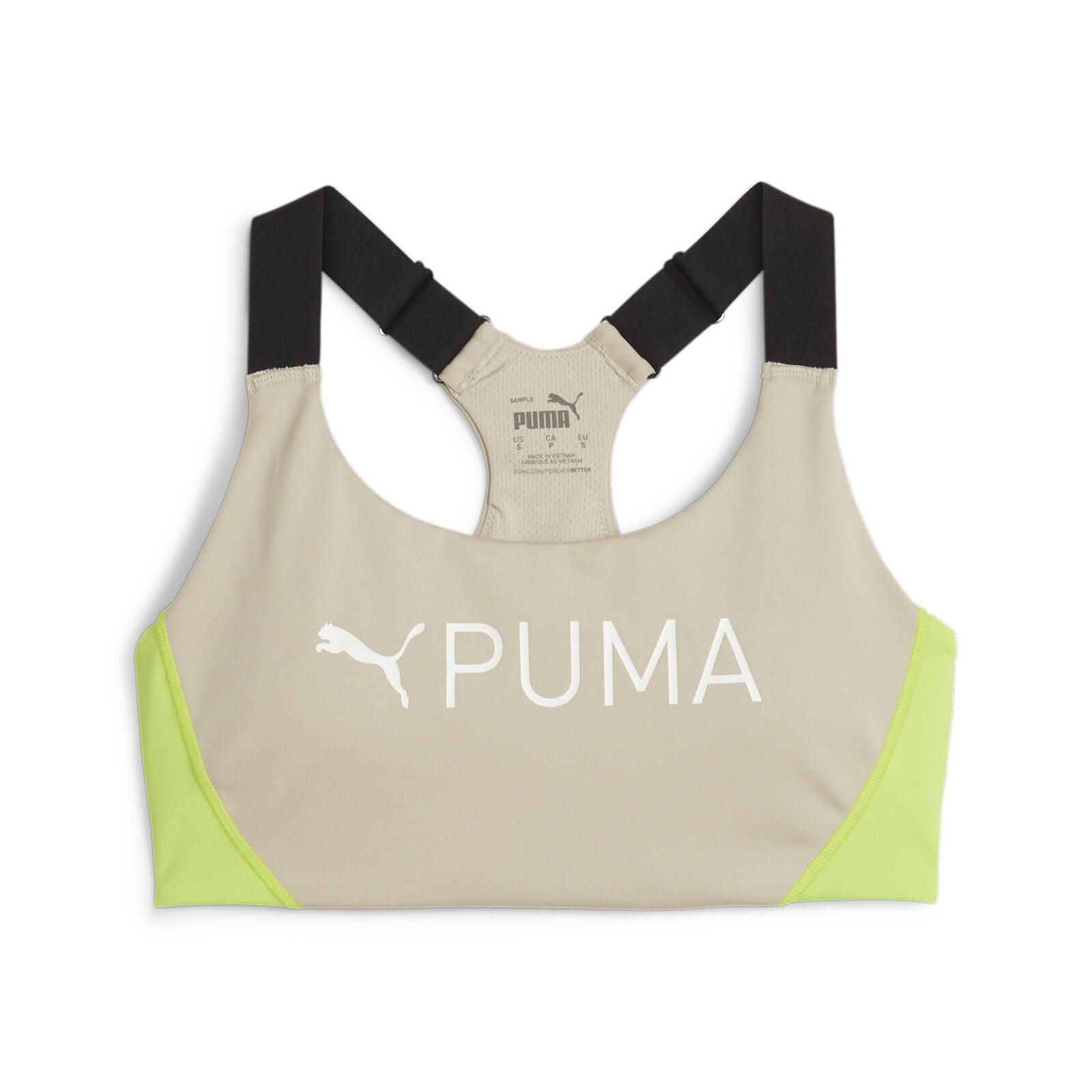 Stanik sportowy damski Puma 4KEEPS EVERSCULPT beowy 52478590
