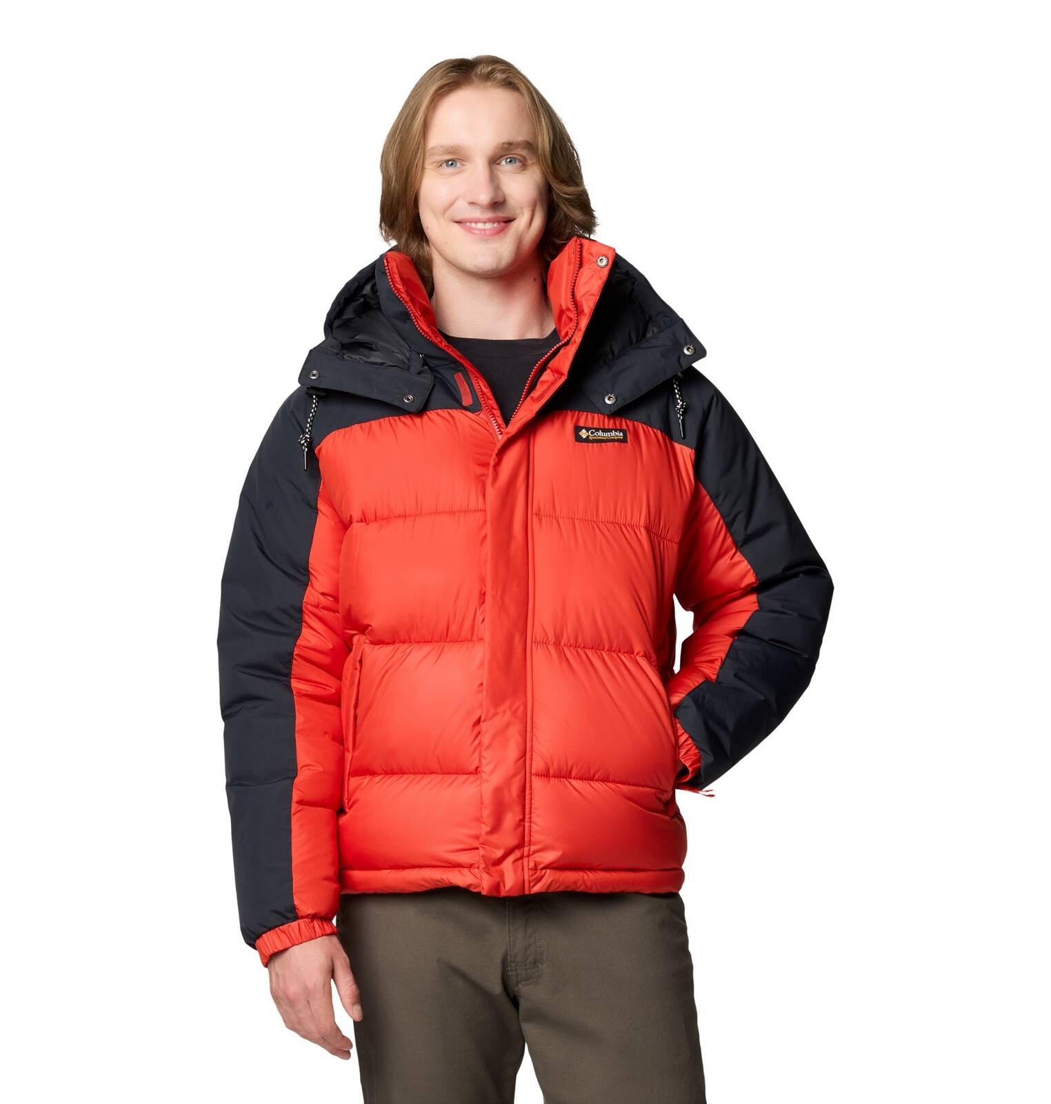 Kurtka puchowa mska Columbia SNOWQUALMIE II czerwona 2090761698