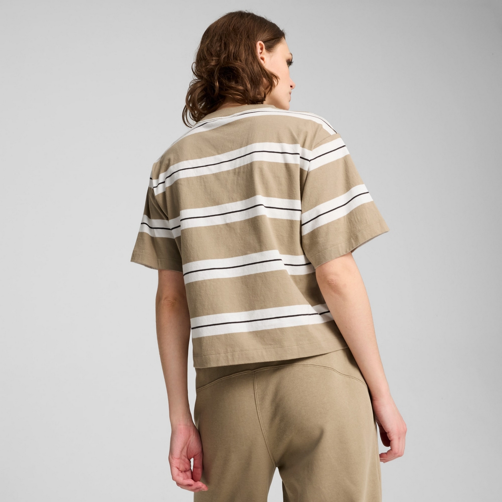 Koszulka damska Puma SQUAD STRIPED beowa 68153867