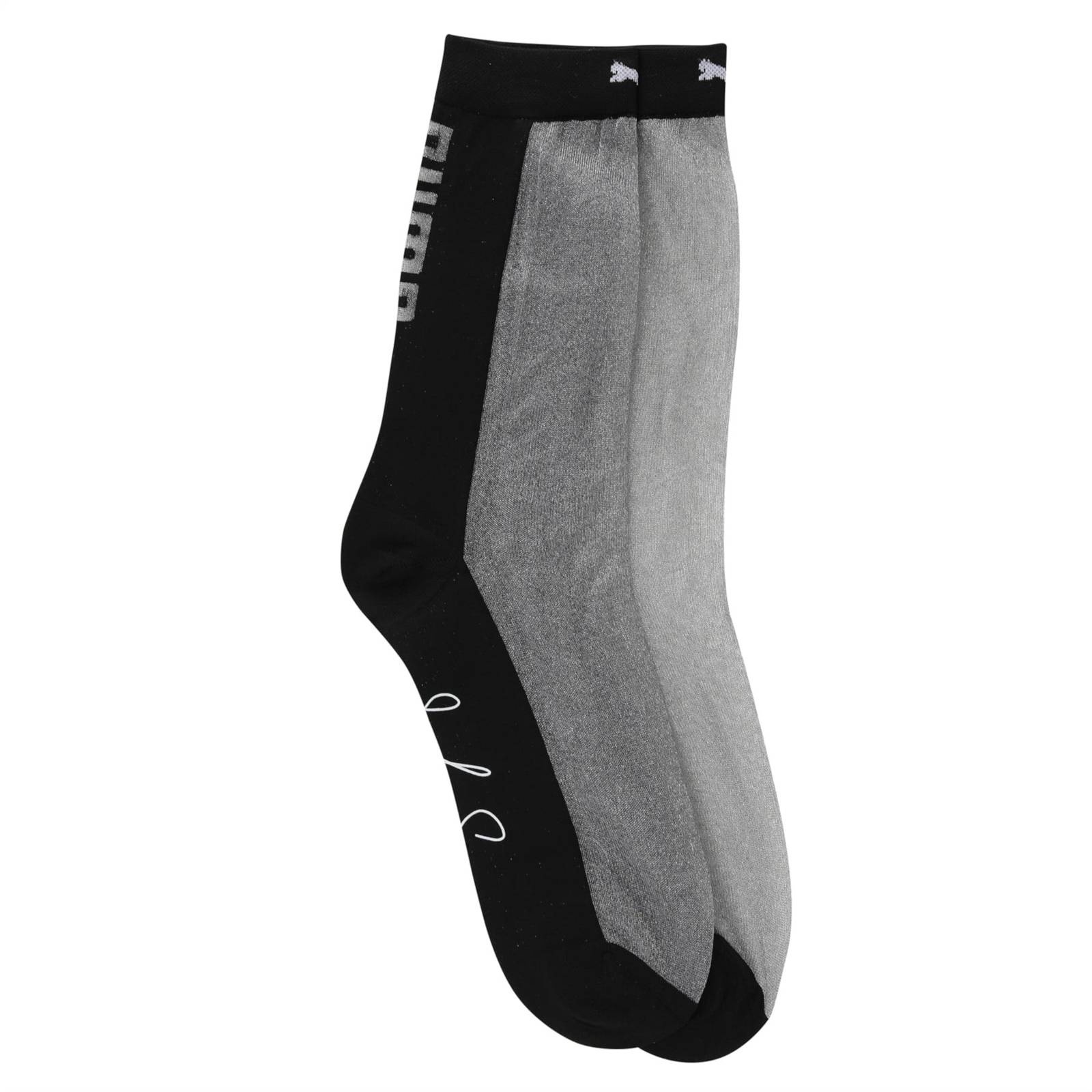 Skarpety damskie Puma SG TRANSPARANCY FRONT 1-PACK czarne 90742001