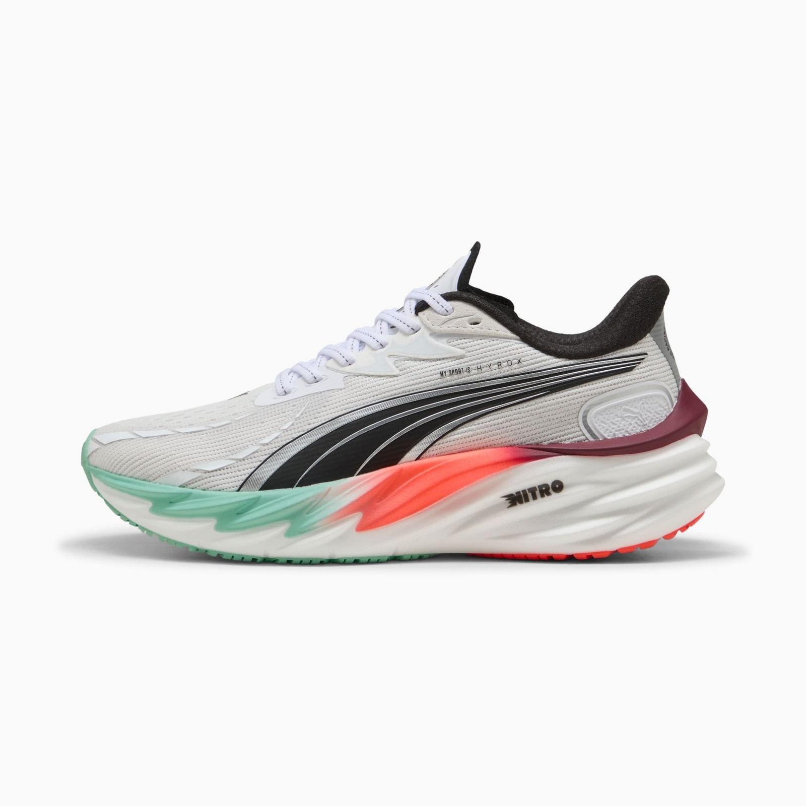 Buty do biegania damskie Puma VELOCITY NITRO 4 HYROX beowe 31191201