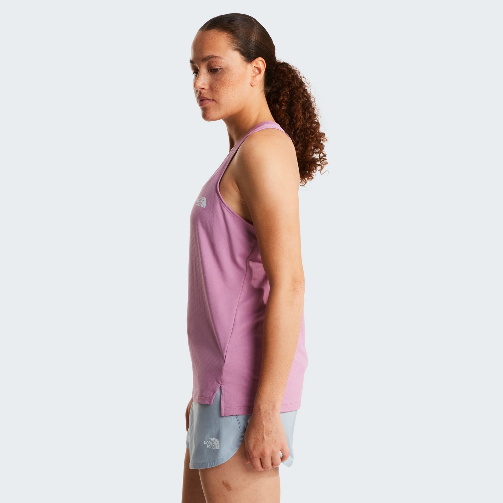 Tank top do biegania damski The North Face FLEX fioletowy NF0A8BRTG6E