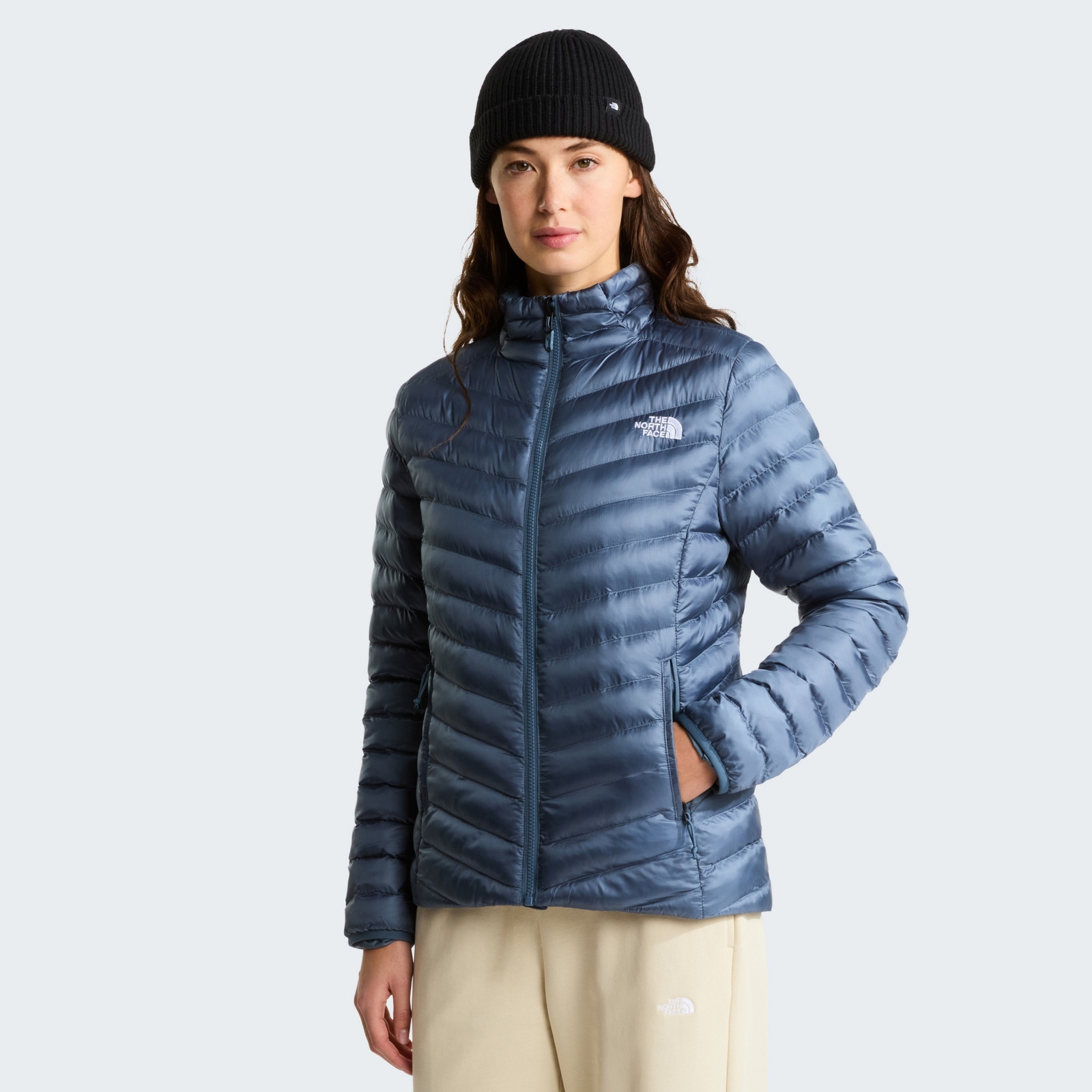 Kurtka puchowa damska The North Face HUILA SYNTH niebieska NF0A8DW60U3
