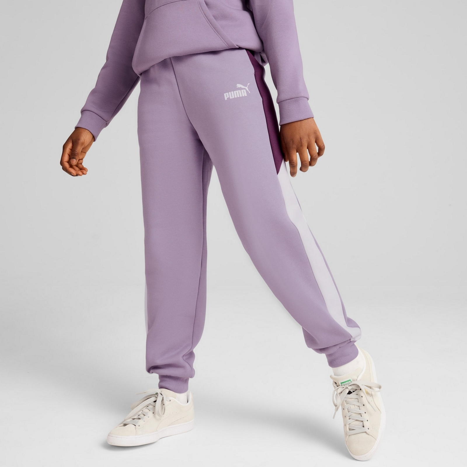 Spodnie dresowe dziewczce Puma POWER FL fioletowe 68178930