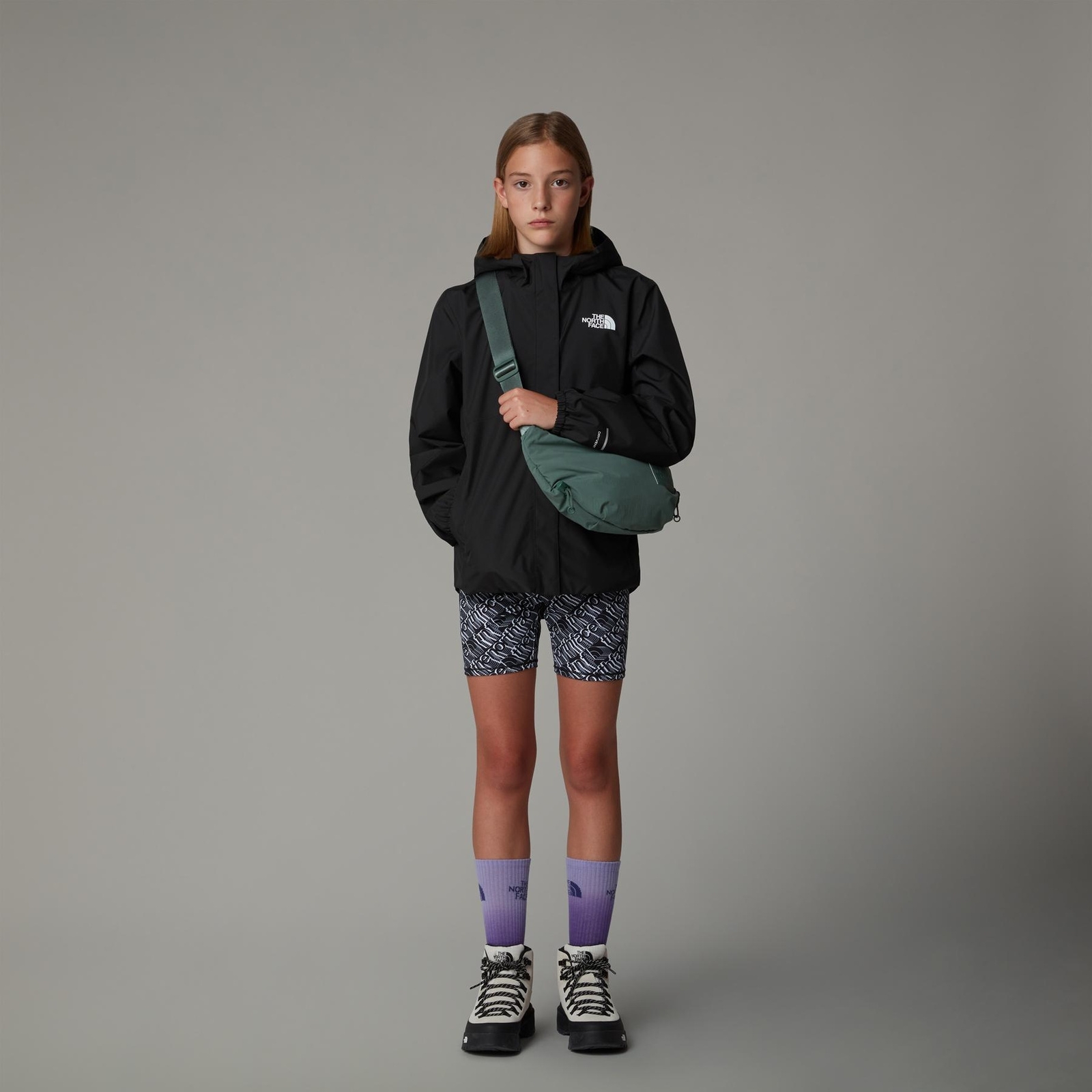 Kurtka przeciwdeszczowa dziewczęca The North Face ANTORA RAIN czarna NF0A8A49KX7