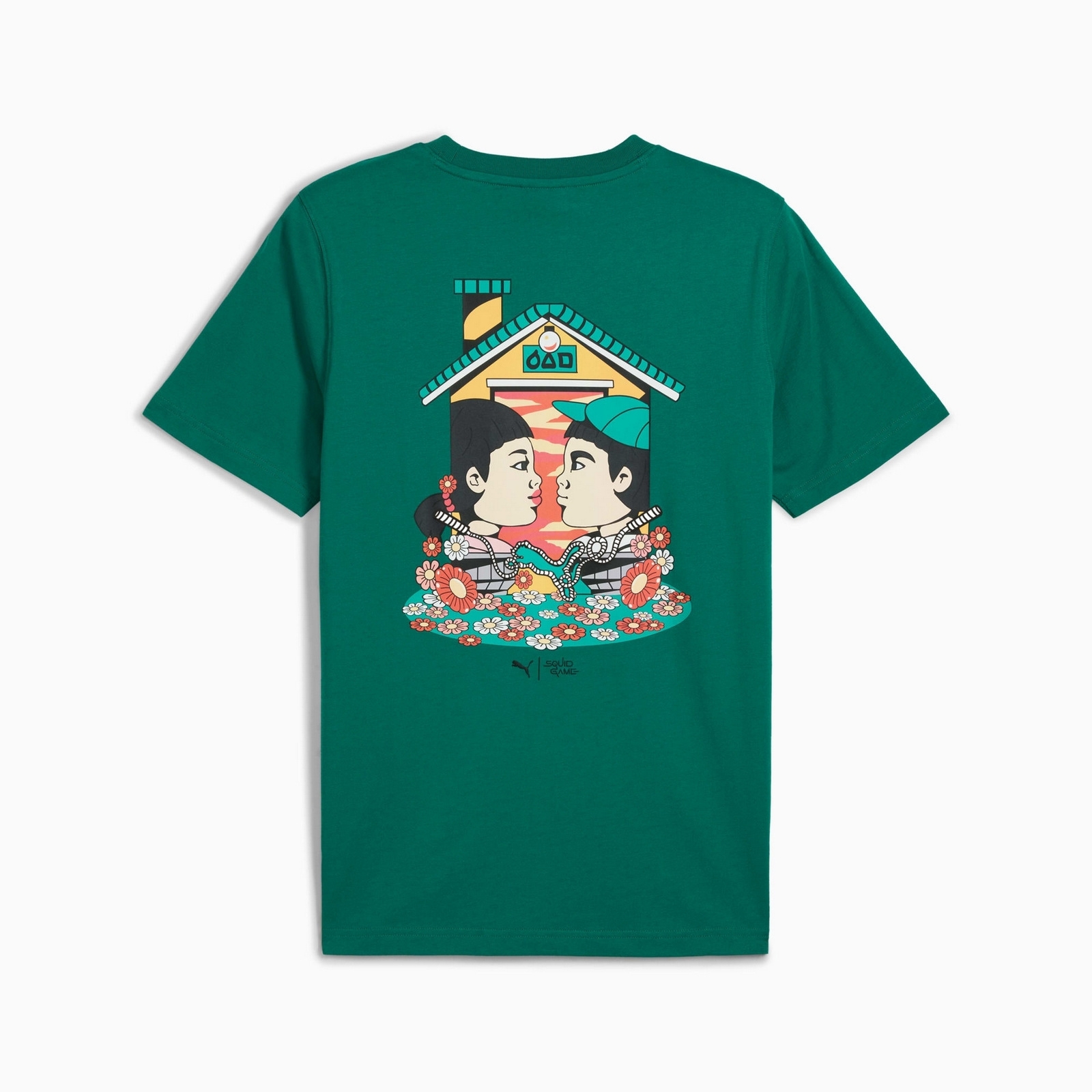 Koszulka mska Puma X SQUID GAME GRAPHIC zielona 63070674