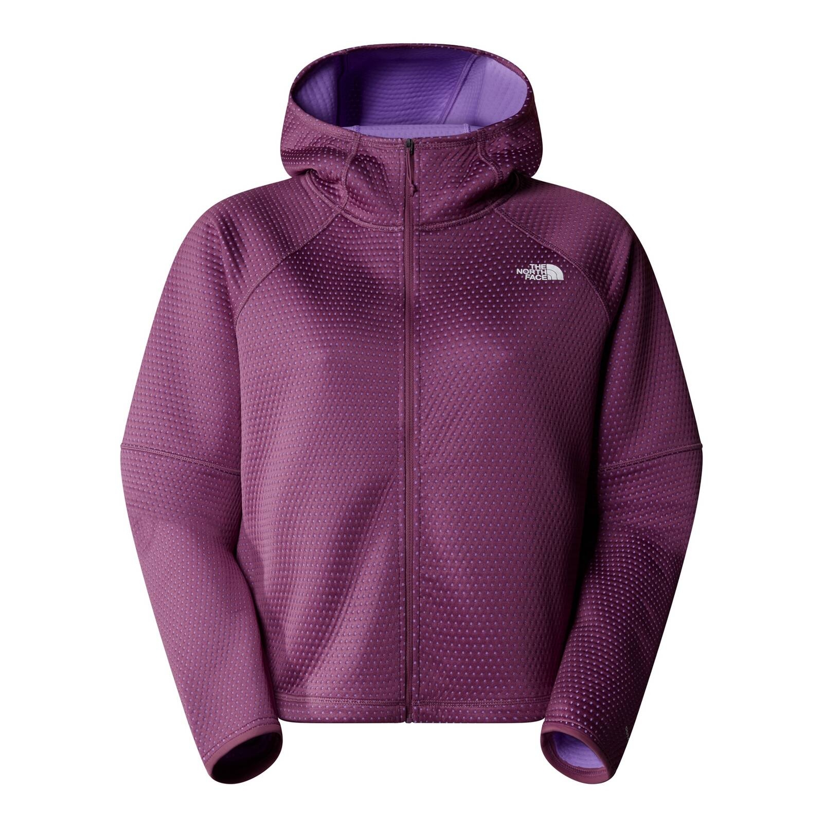 Kurtka z kapturem damska The North Face DOTKNIT THERMAL FZ fioletowa NF0A89VE1NI