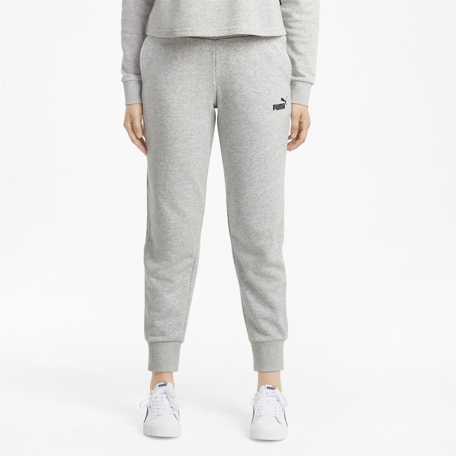 Spodnie dresowe damskie Puma ESSENTIAL TR szare 58684204