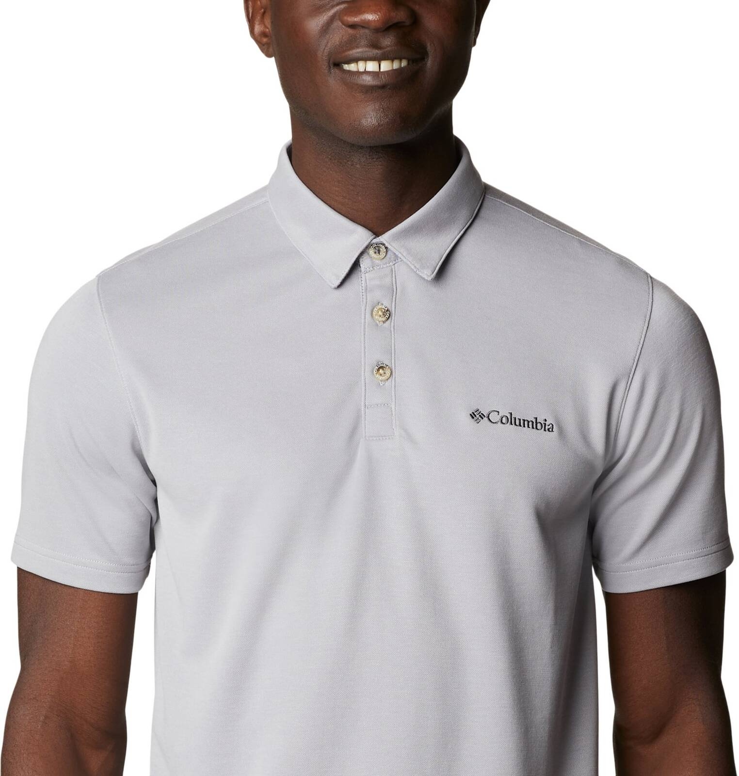 Koszulka polo mska Columbia NELSON POINT szara 1772721039