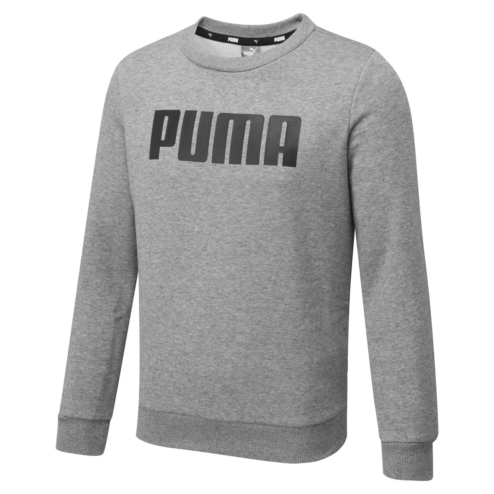 Bluza dziewczca Puma ESS CREW FL szara 84759503