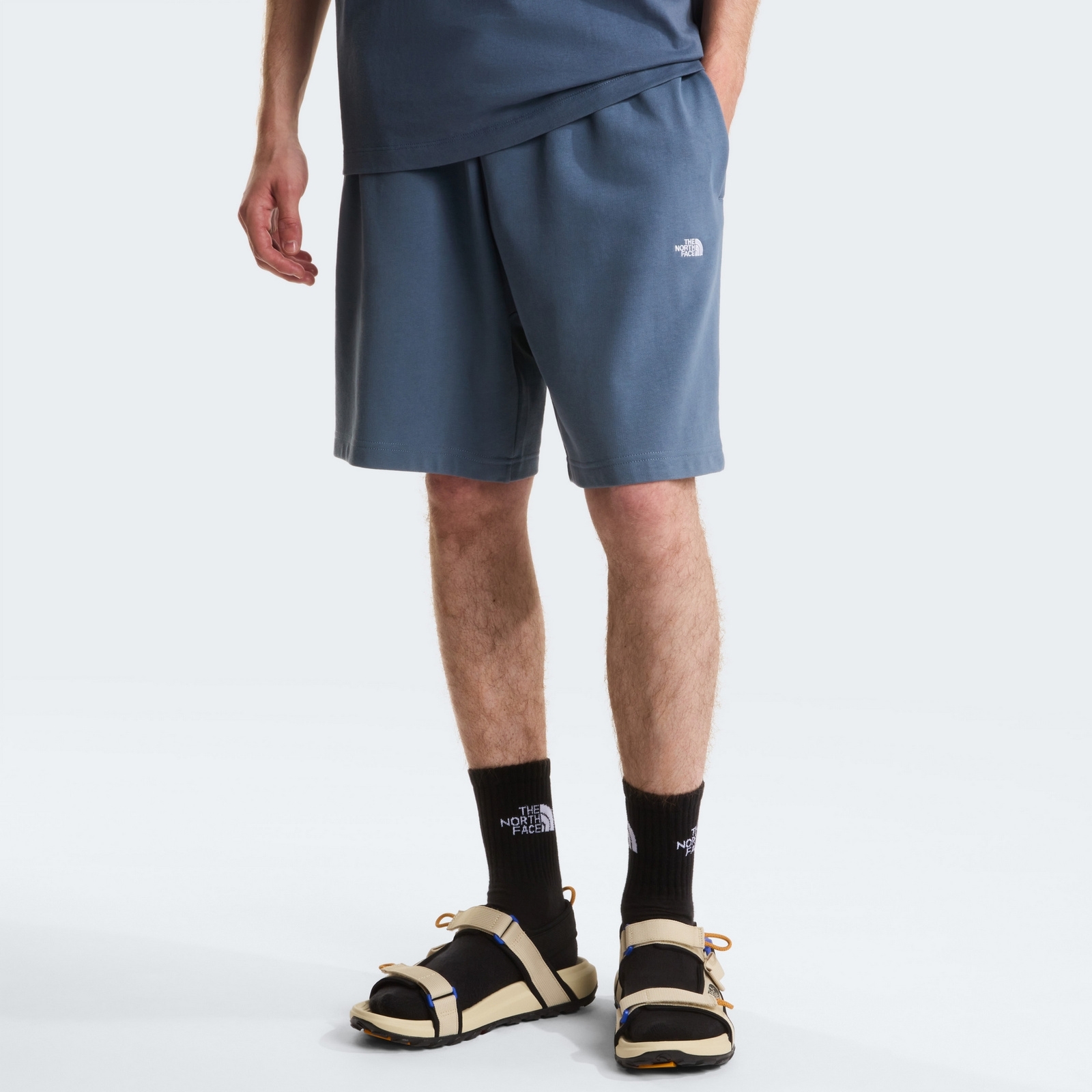 Spodenki dresowe m�skie The North Face ESSENTIAL LIGHT RELAXED niebieskie NF0A8GQ90U3