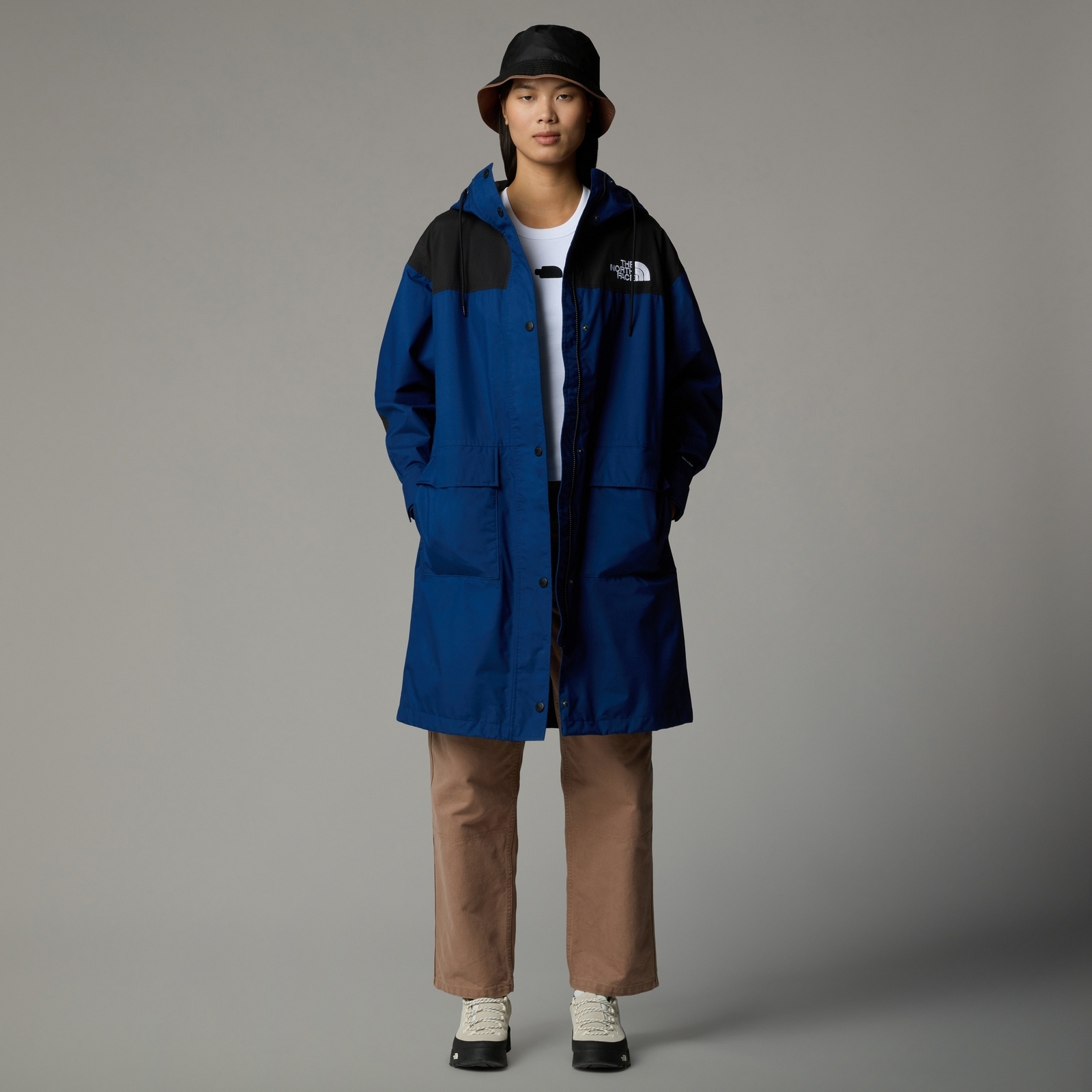 Parka wodoodporna damska The North Face REIGN ON granatowa NF0A8BCJF1T