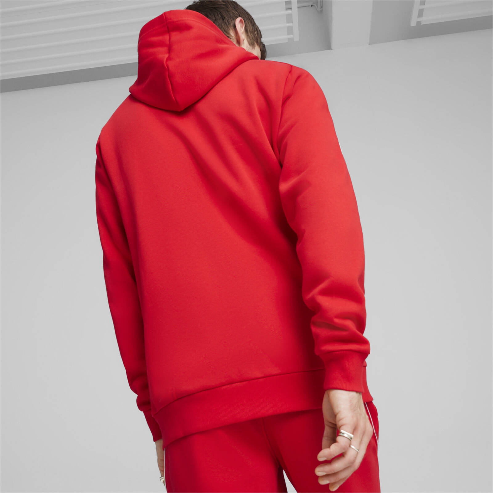 Bluza z kapturem mska Puma FERRARI RACE czerwona 62379702