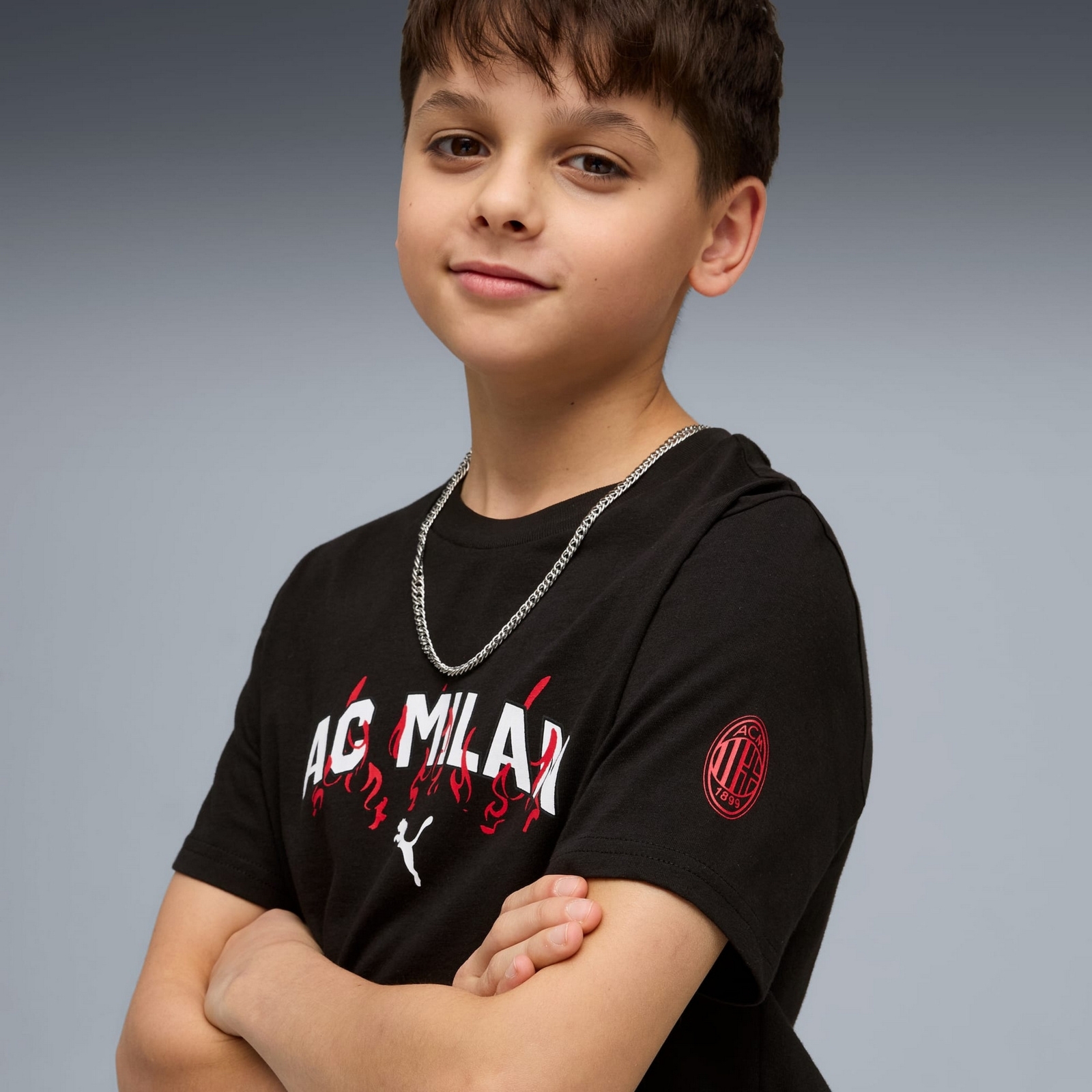 Koszulka ch�opi�ca Puma ACM FTBCULTURE JR czarna 78472305