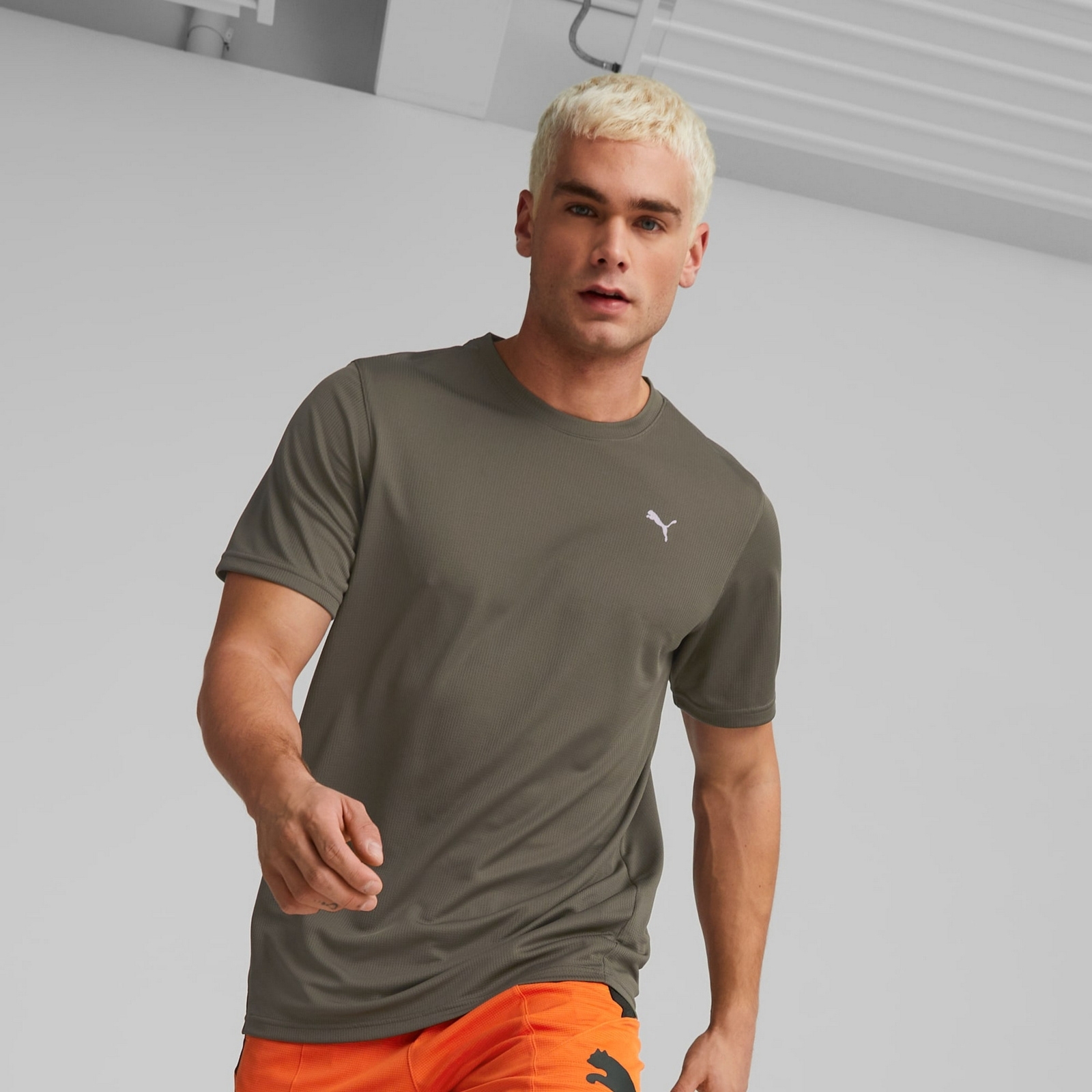 Koszulka treningowa m�ska Puma PERFORMANCE zielona 52031473