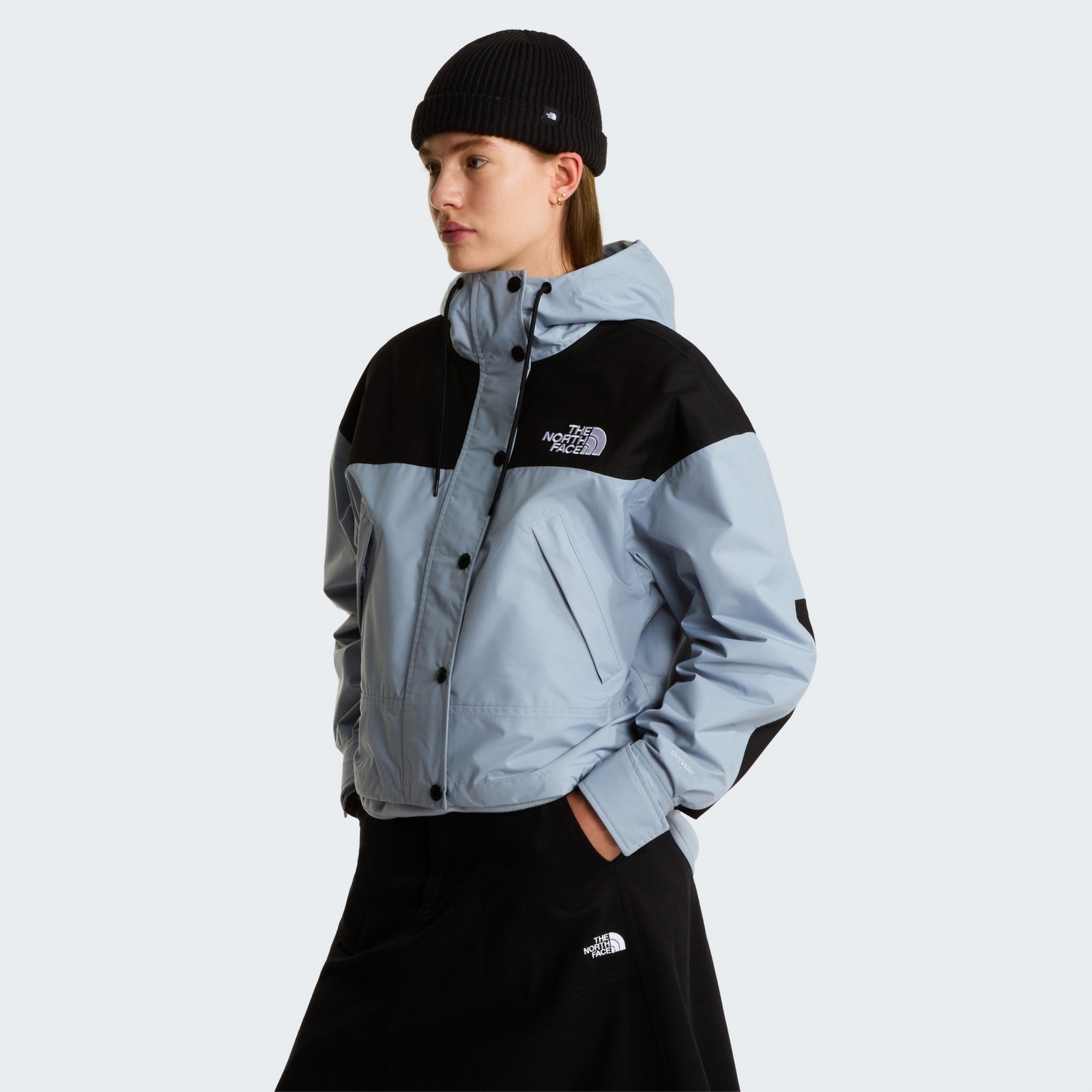 Kurtka wodoodporna damska The North Face REIGN ON niebieska NF0A8BCHGG9