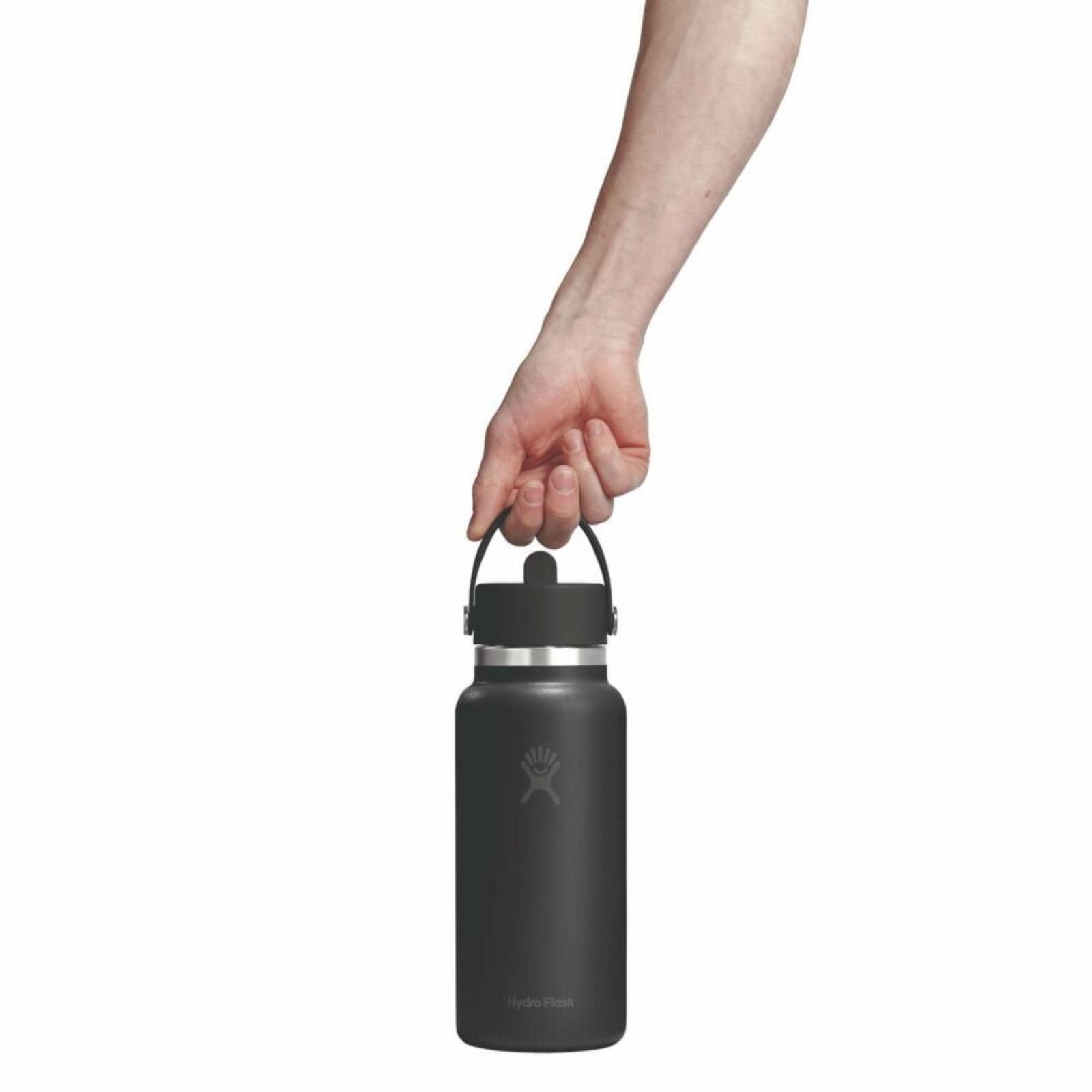 Butelka termiczna unisex Hydro Flask WIDE FLEX STRAW 946 ML czarna W32CFS001