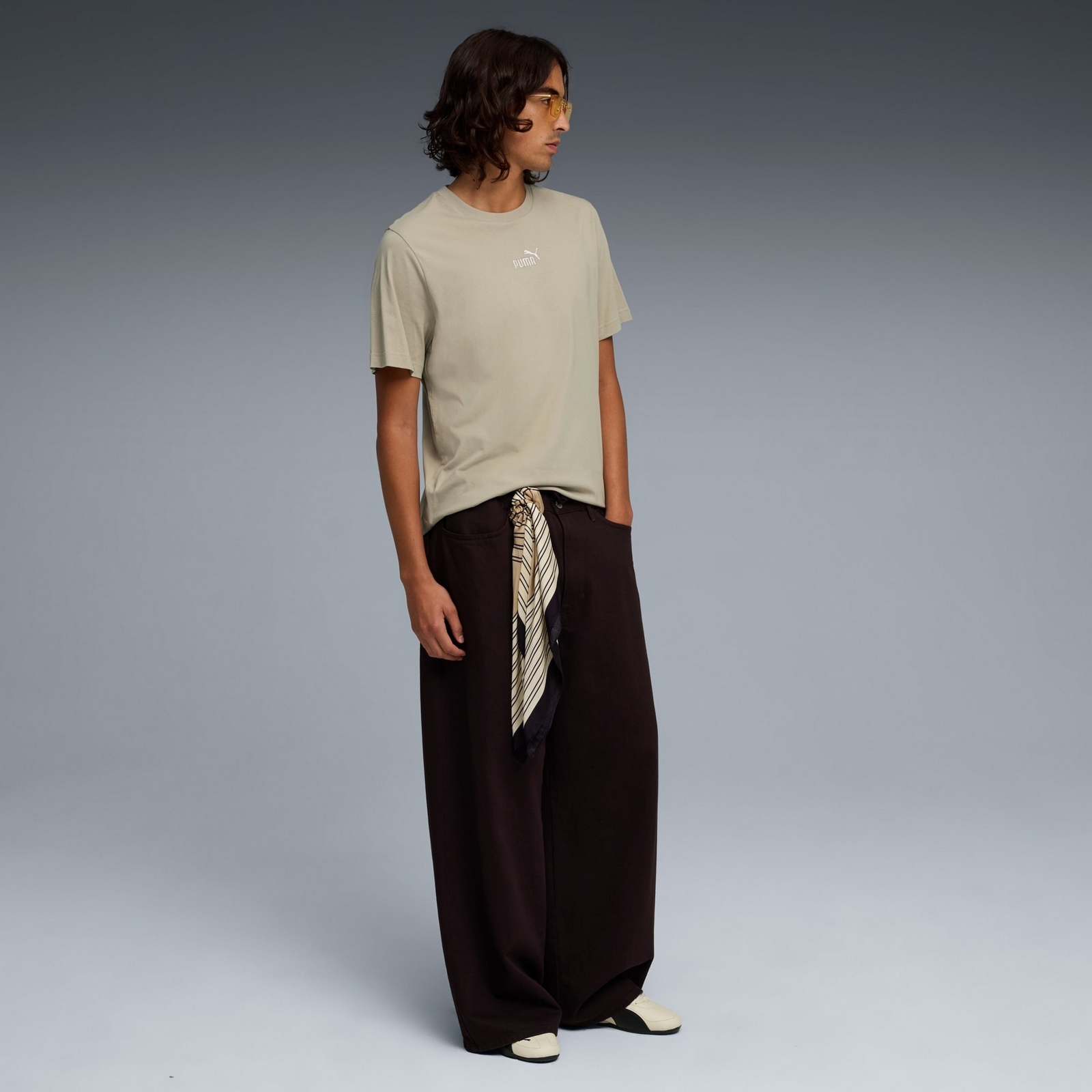 Koszulka m�ska Puma ESS SMALL NO. 1 LOGO CENTERED be�owa 69291261