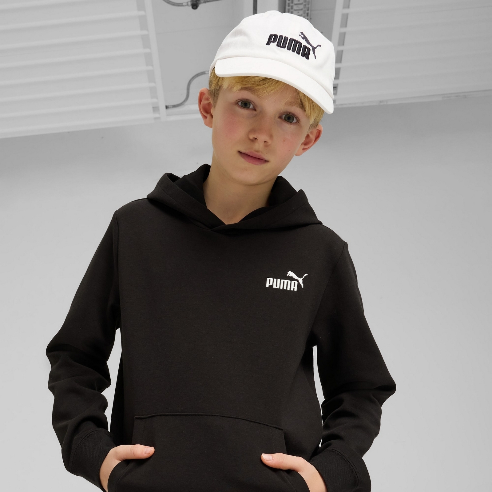 Czapka z daszkiem dziecica Puma ESS NO.1 LOGO BB JR biaa 02611502