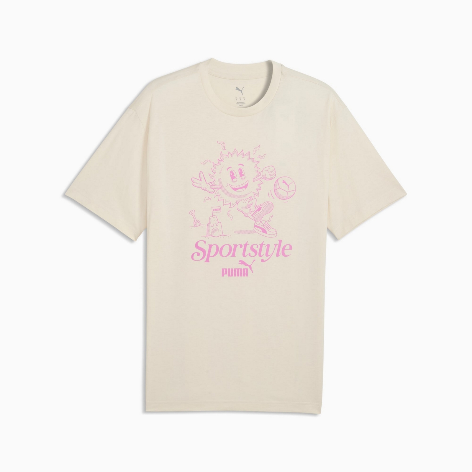 Koszulka m�ska Puma GRAPHIC SUN be�owa 69178187