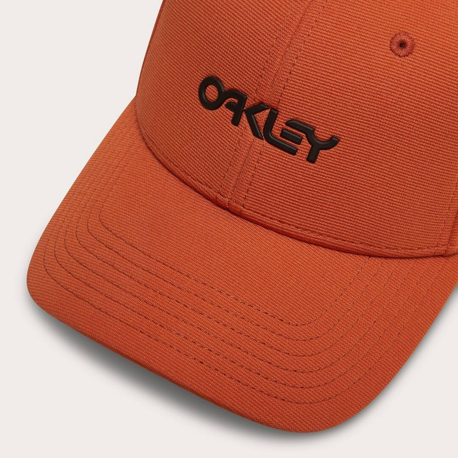 Czapka z daszkiem unisex Oakley 6 PANEL STRETCH METALLIC pomaraczowa FOS912209-52C