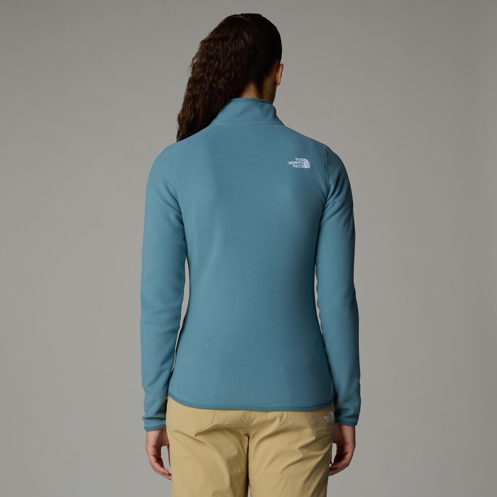 Polar damski The North Face 100 GLACIER 1/4 niebieski NF0A855M422