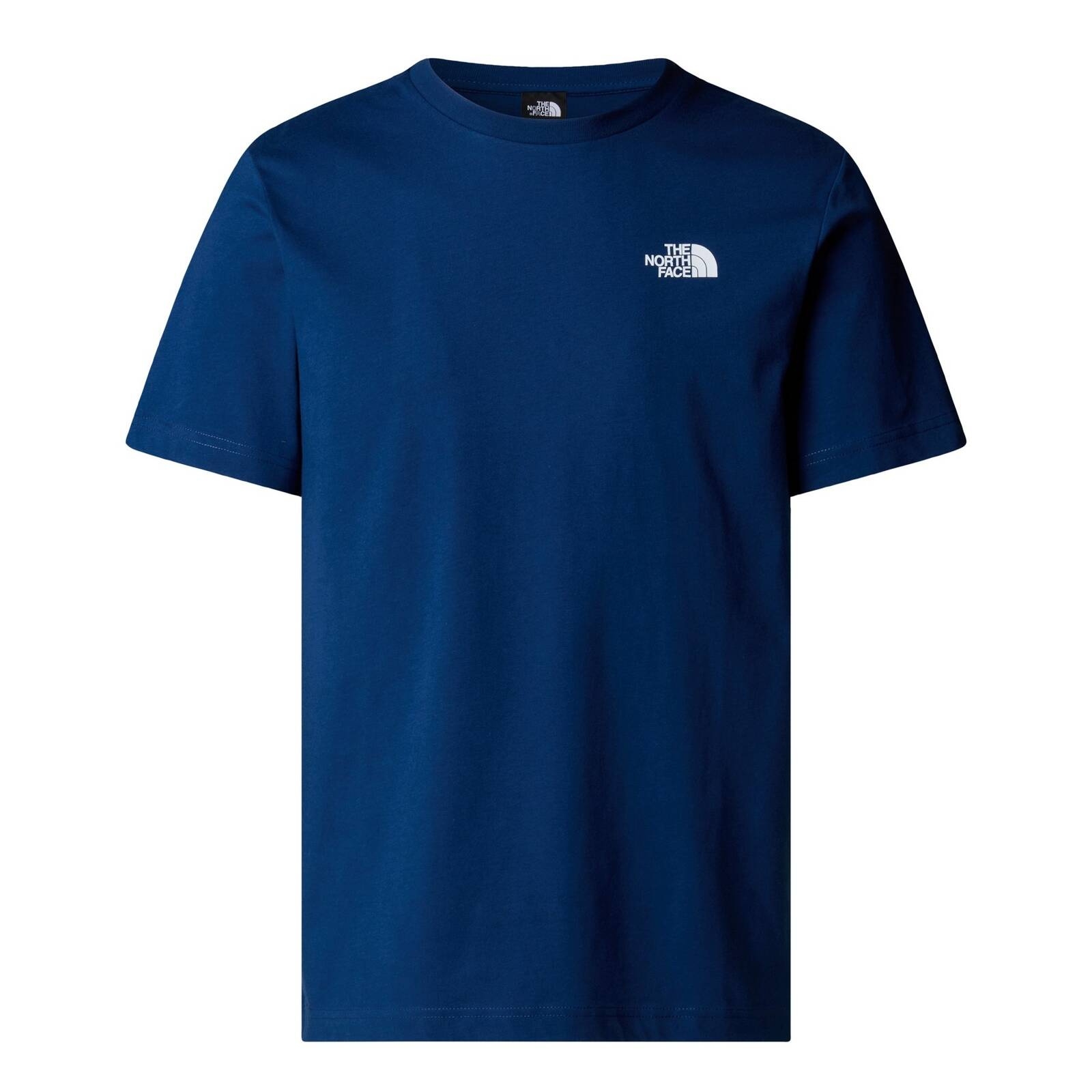 Koszulka męska The North Face S/S REDBOX niebieska NF0A87NPH4B