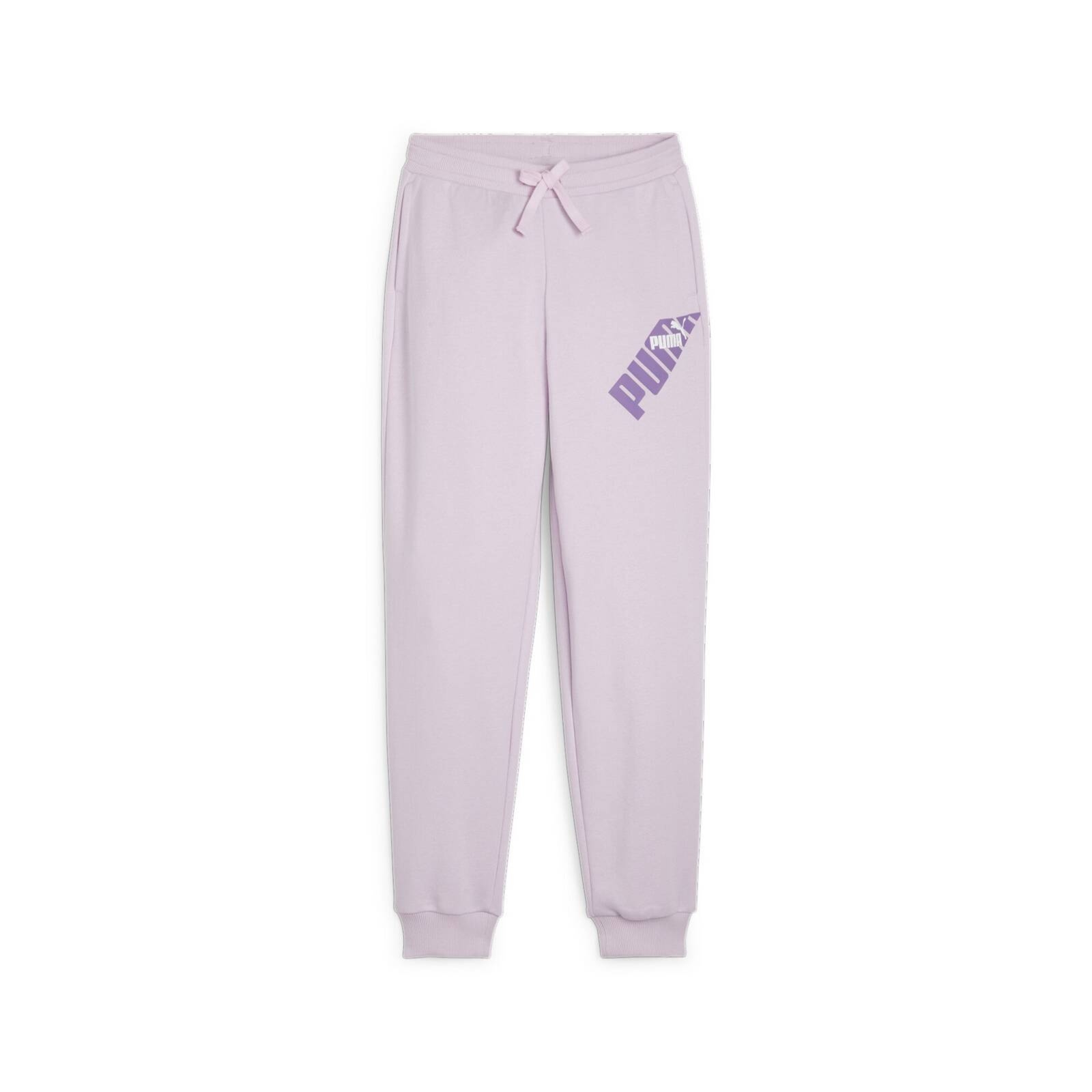 Spodnie dresowe dziewcz�ce Puma POWER COLORBLOCK fioletowe 67936460