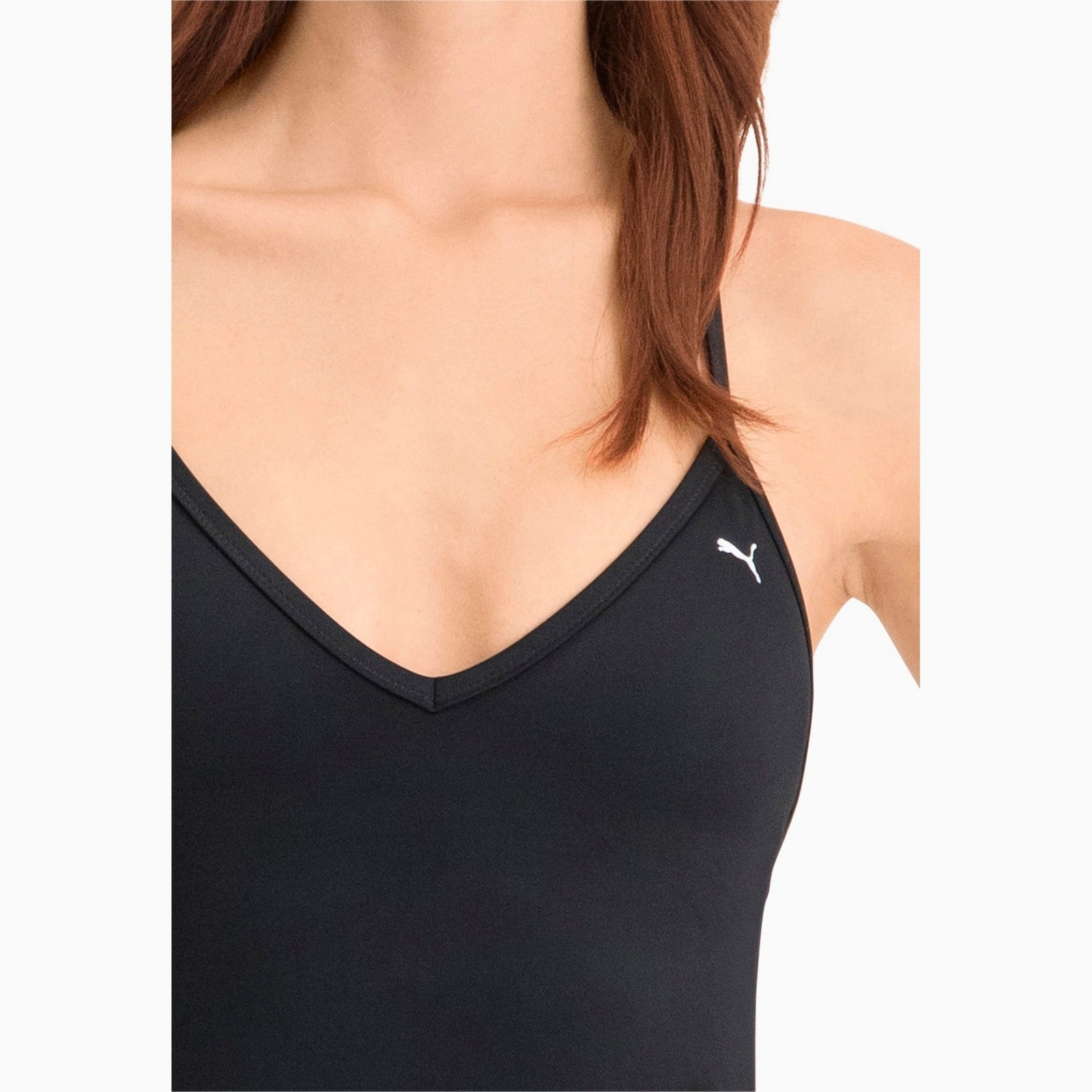 Kostium kpielowy damski Puma SWIM V-NECK czarny 93508603