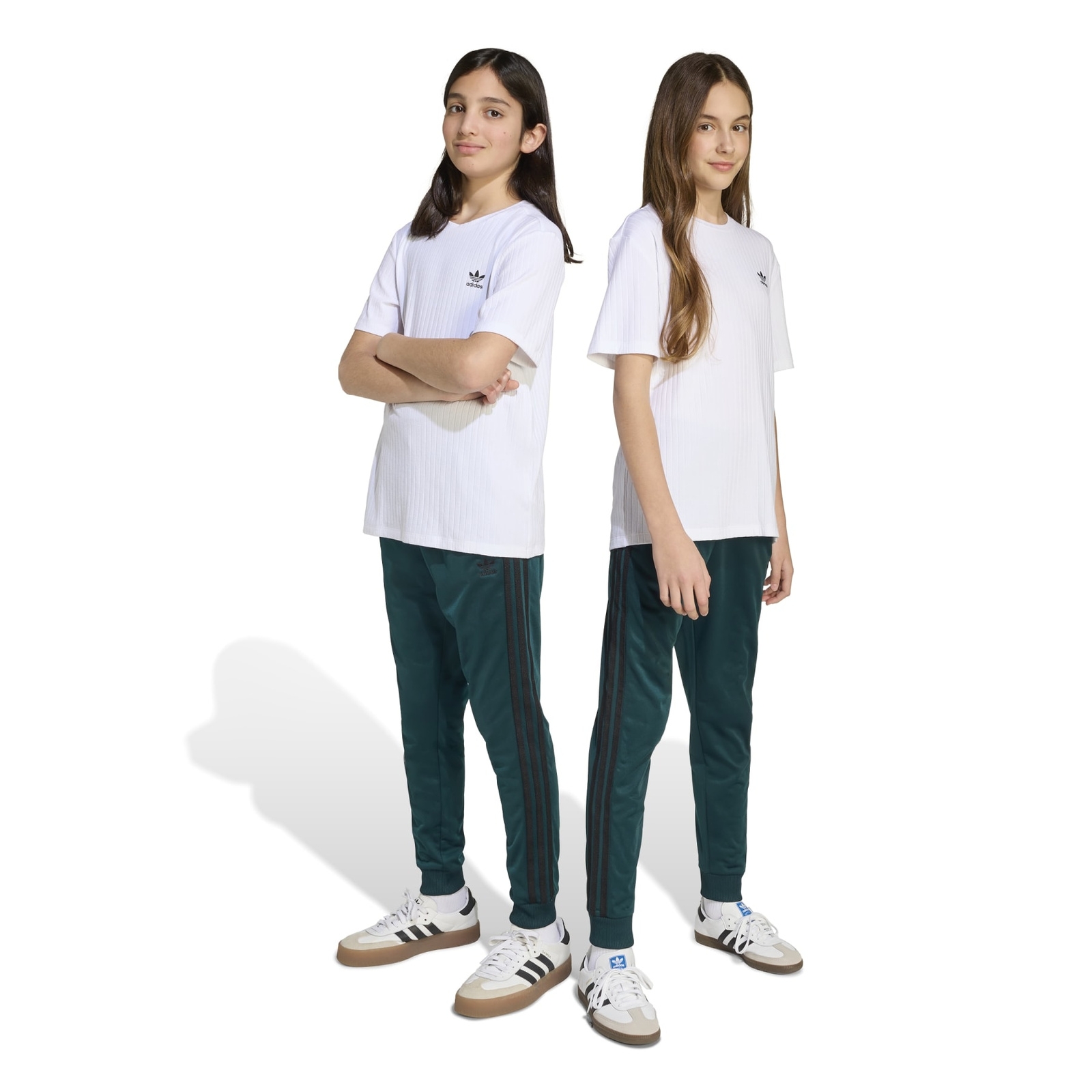 Spodnie dresowe dziecice adidas SST zielone JV8569