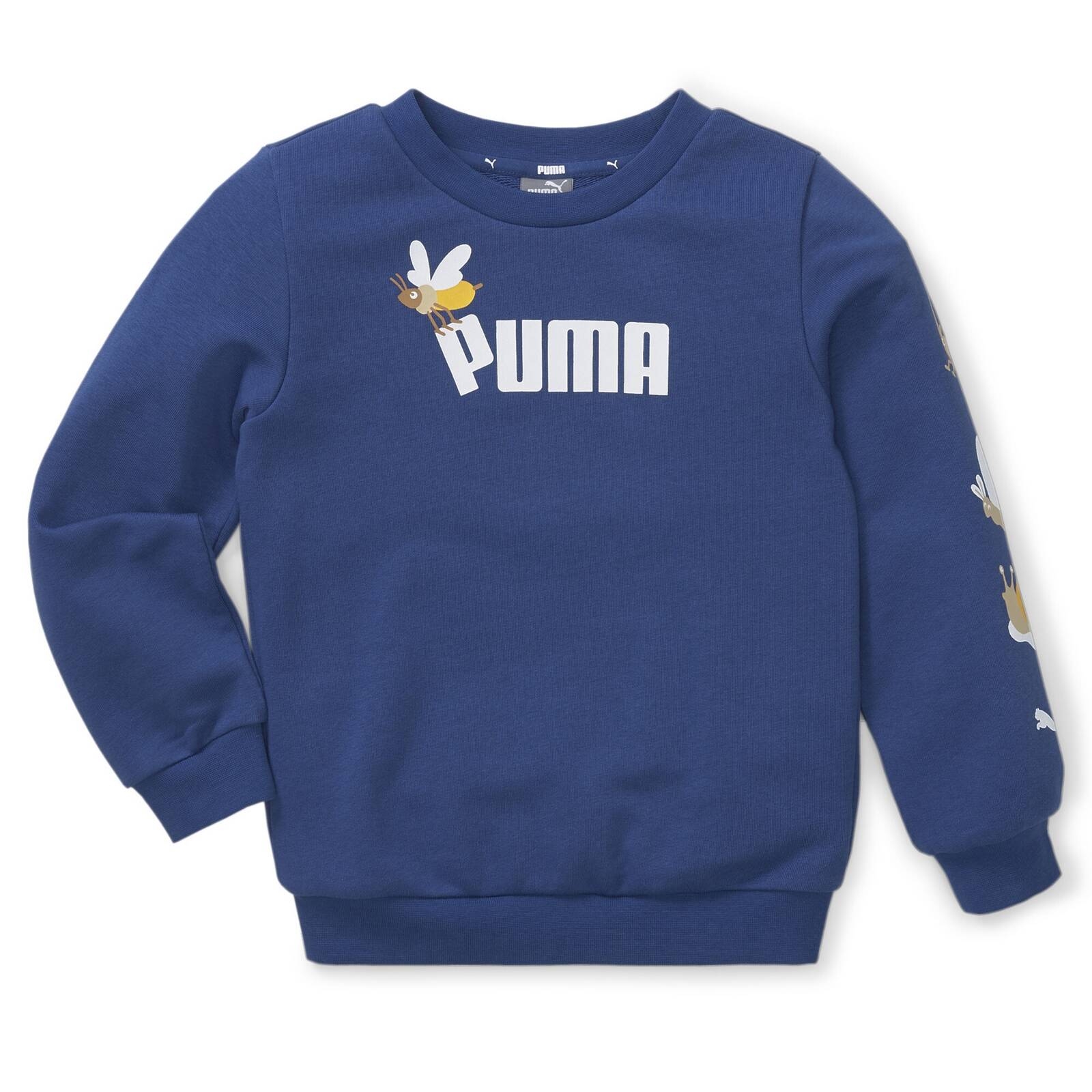 Bluza dziecica Puma SMALL WORLD CREW TR niebieska 67013116