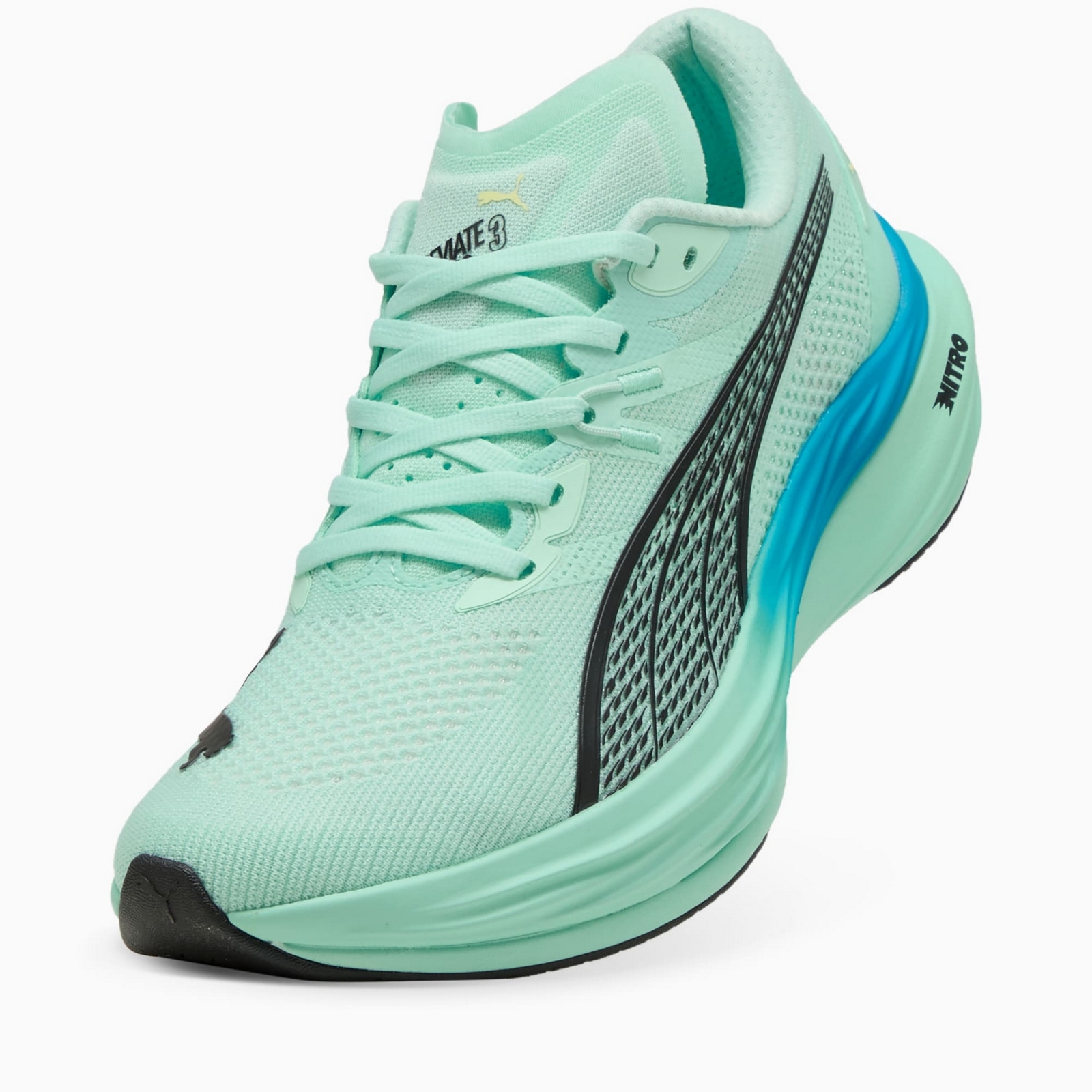 Buty do biegania mskie Puma DEVIATE NITRO 3 zielone 30970722