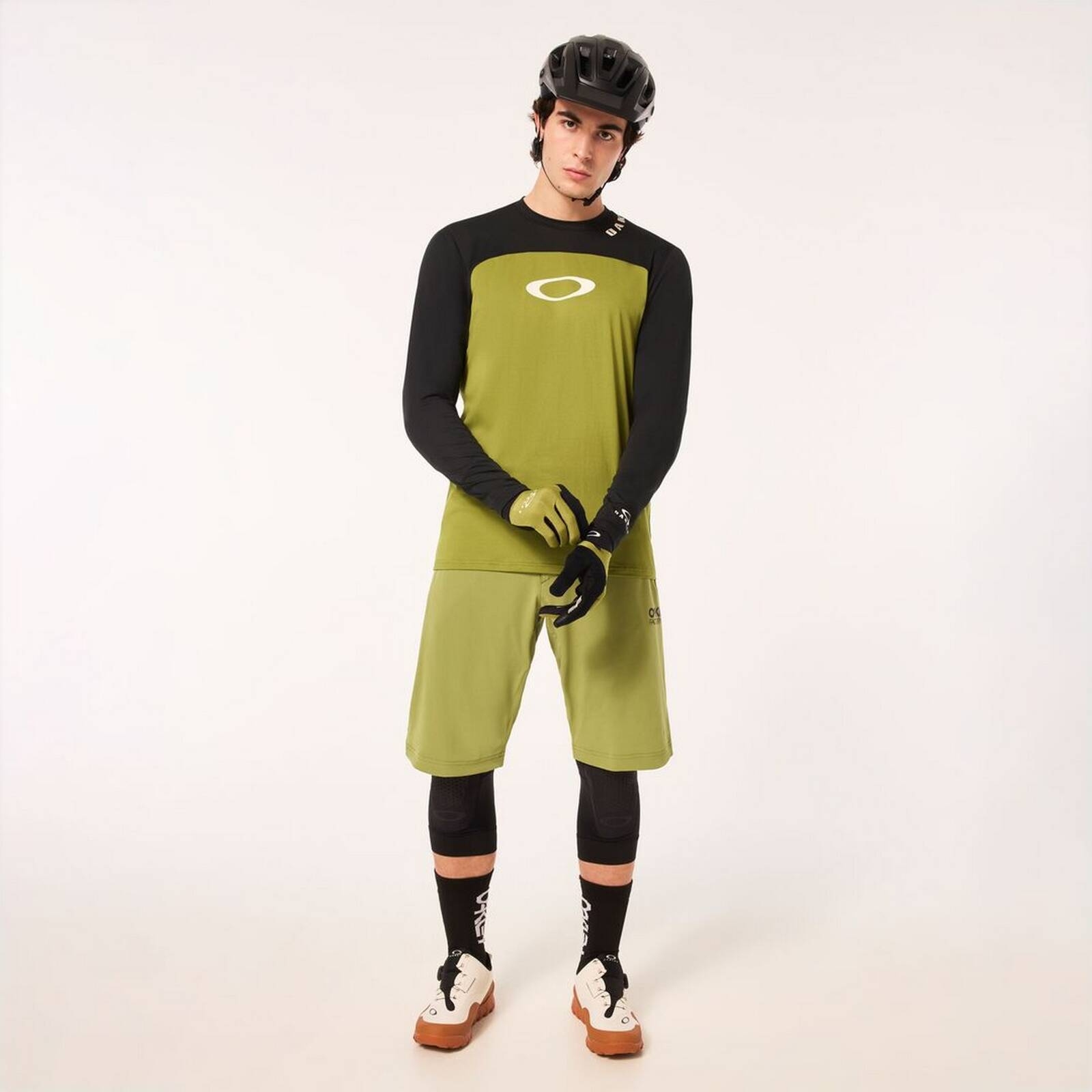 Longsleeve rowerowy mski Oakley FREE RIDE RC zielony FOA405473-70N