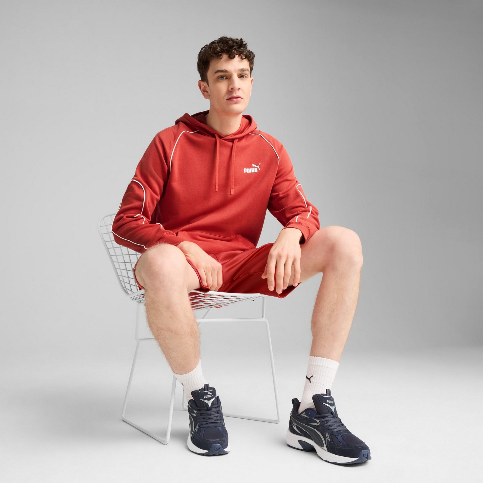 Bluza z kapturem m�ska Puma SPORT TR czerwona 68461915
