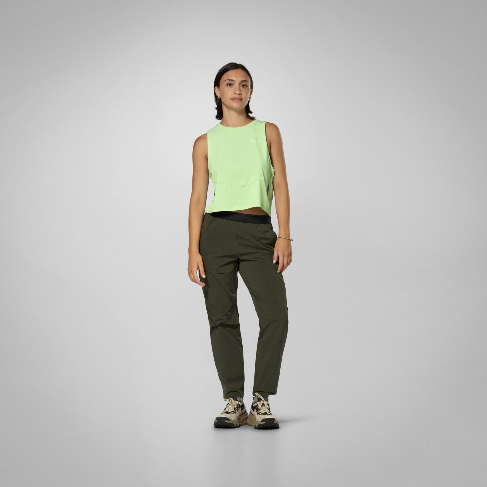 Tank top damski Salewa PEDROC DRY LIGHT zielony 00-0000029296_5A90