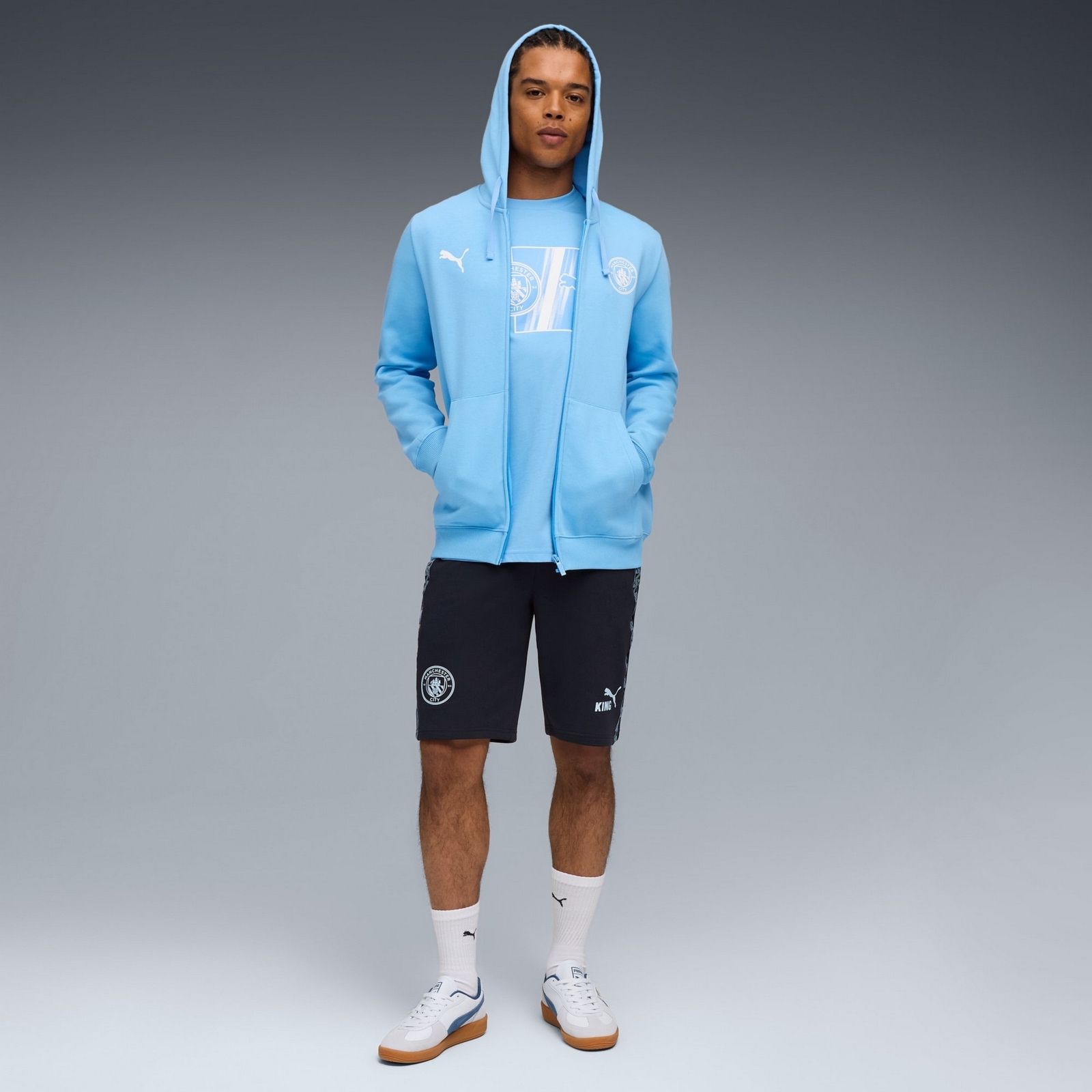 Koszulka m�ska Puma MCFC FTBLULTURE niebieska 78267101