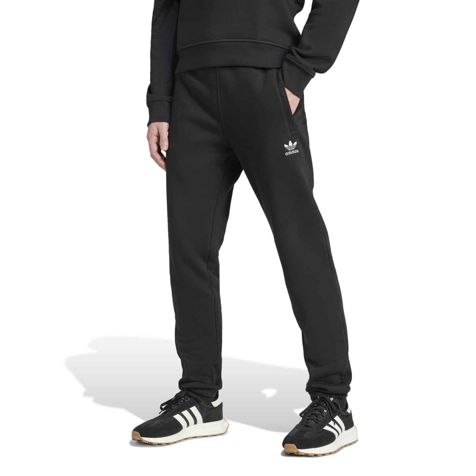 Spodnie dresowe męskie adidas ESSENTIALS czarne IY7361