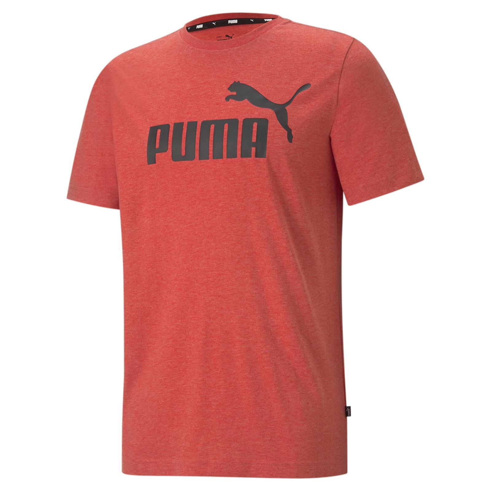 Koszulka mska Puma ESSENTIALS HEATHER czerwona 58673611