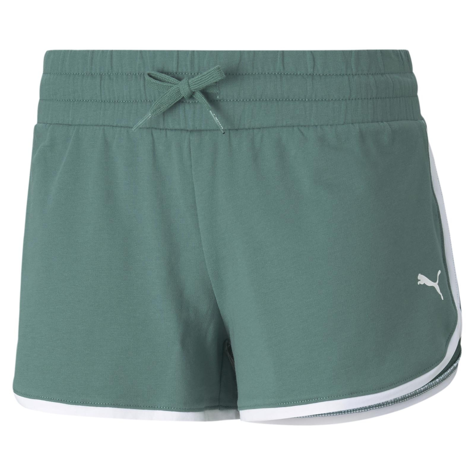 Spodenki damskie Puma SUMMER STRIPES niebieskie 84582445