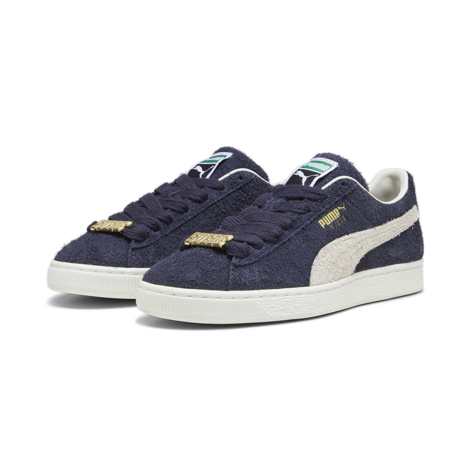 Buty sportowe mskie Puma SUEDE FAT LACE granatowe 39316701