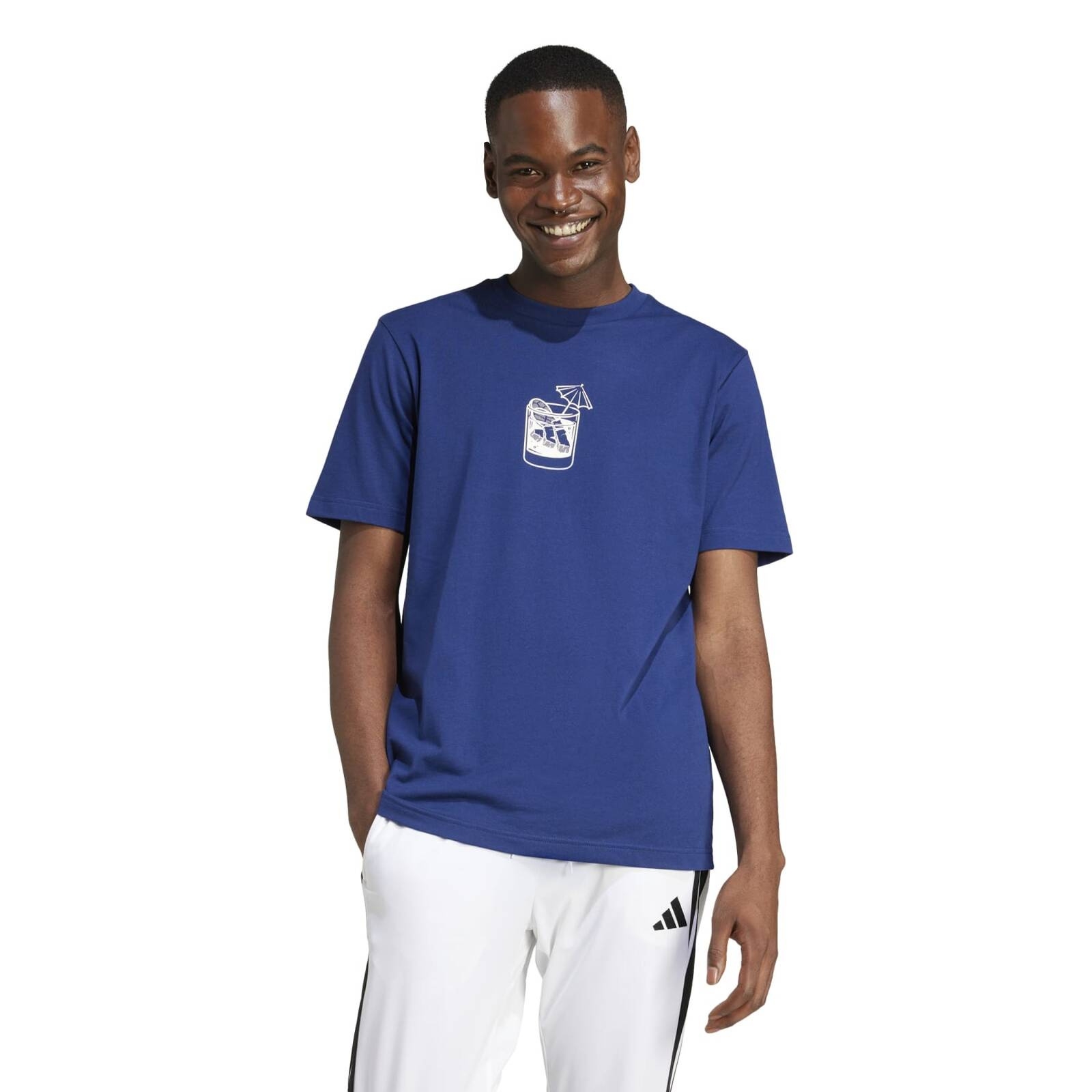 Koszulka mska adidas DRINK niebieska JJ4014